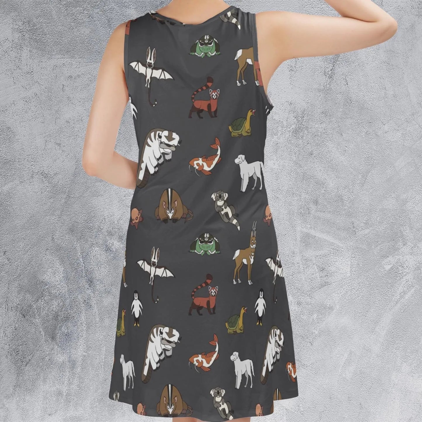 Casual Sleeveless Dress - WV3ENFN4