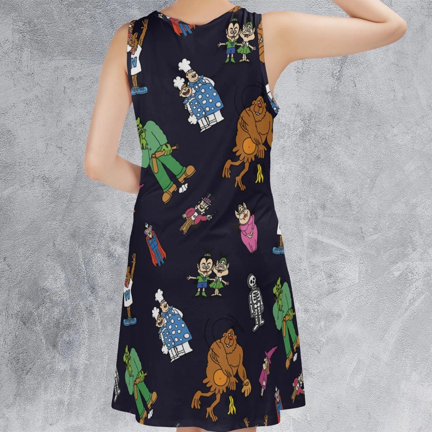 Casual Sleeveless Dress - 619AGGJE