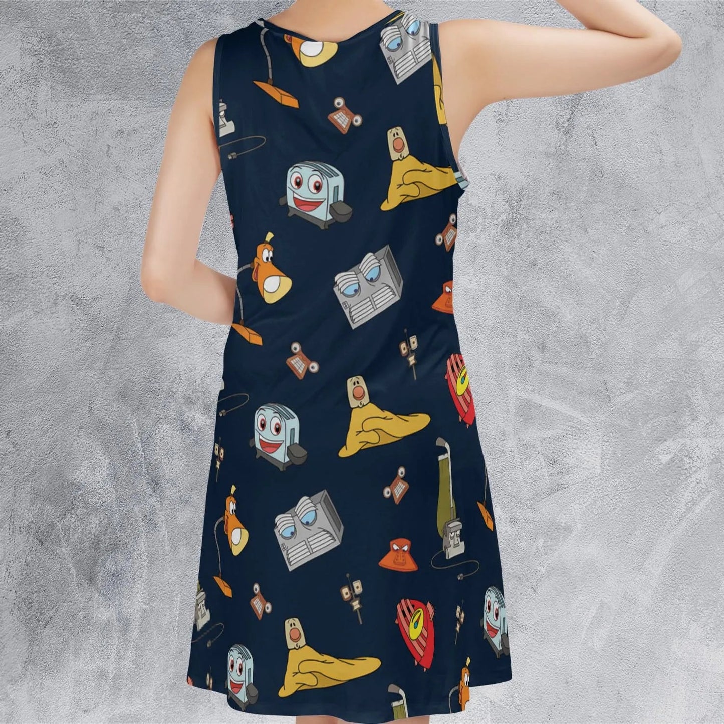 Casual Sleeveless Dress - YWHRN82W