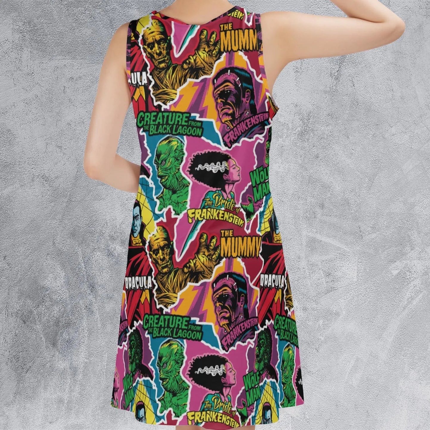 Casual Sleeveless Dress - 4BYDASD6