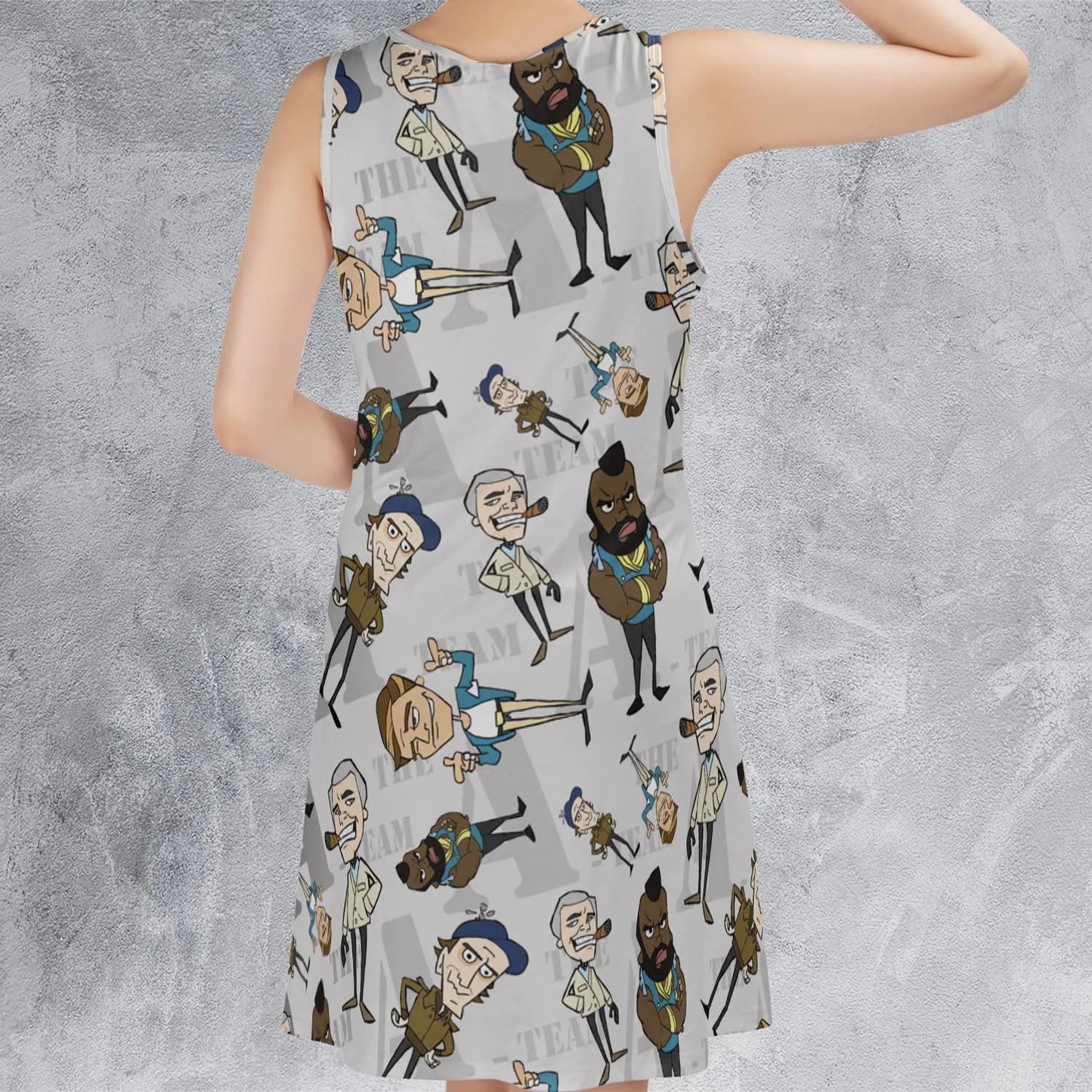 Casual Sleeveless Dress - N4BEGGVS