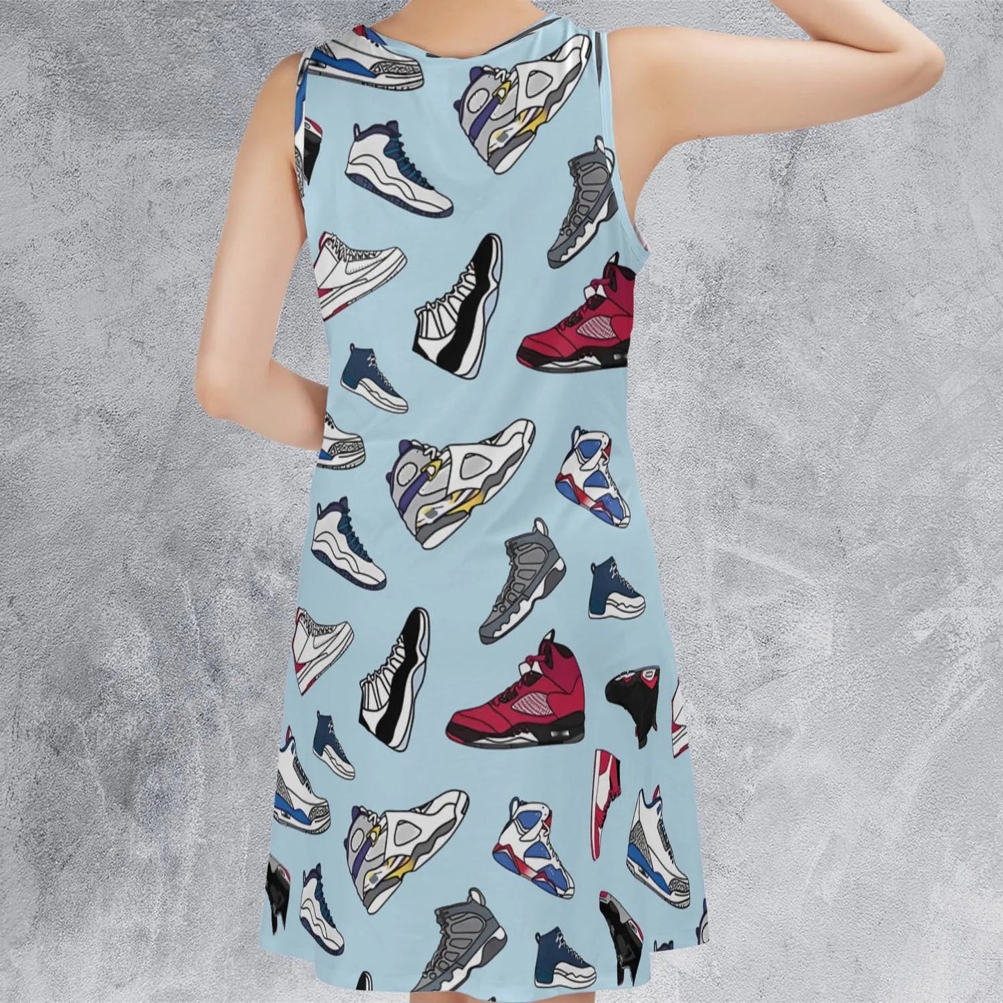 Casual Sleeveless Dress - XBGY59FT
