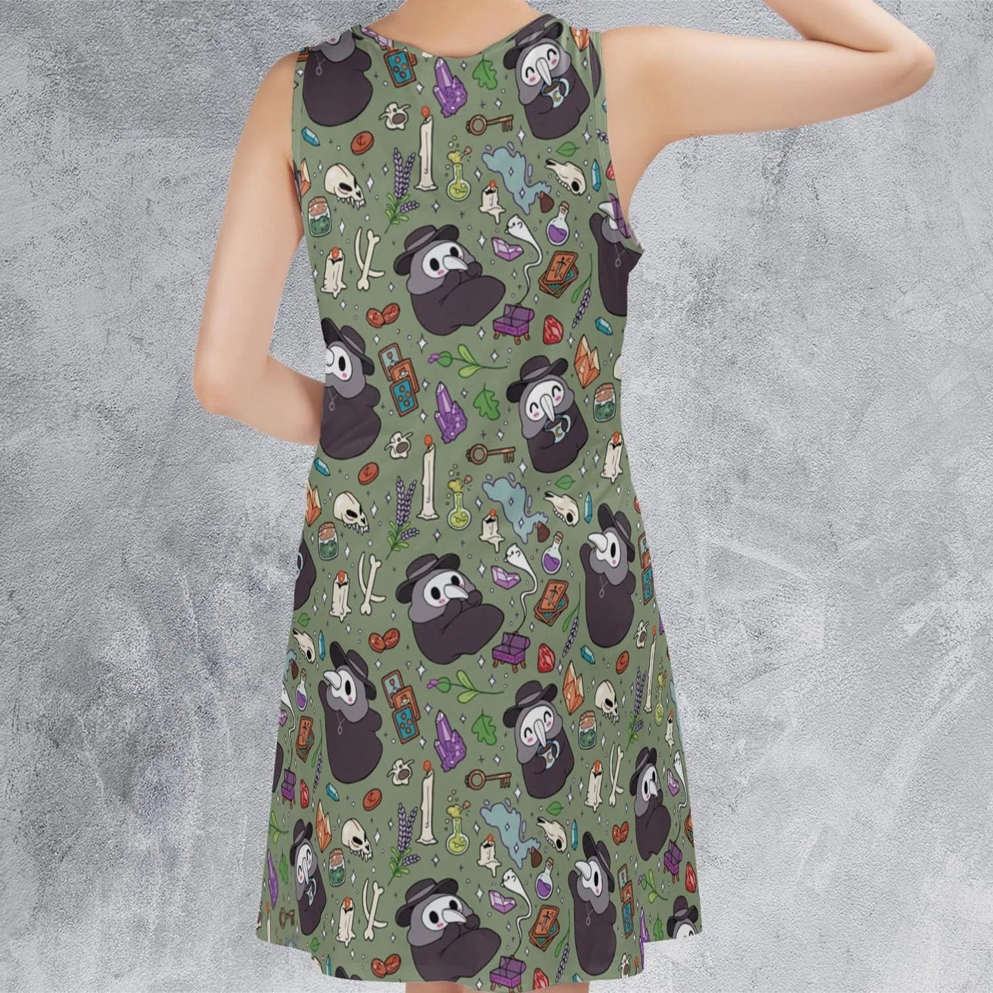 Casual Sleeveless Dress - 96MX6LRZ
