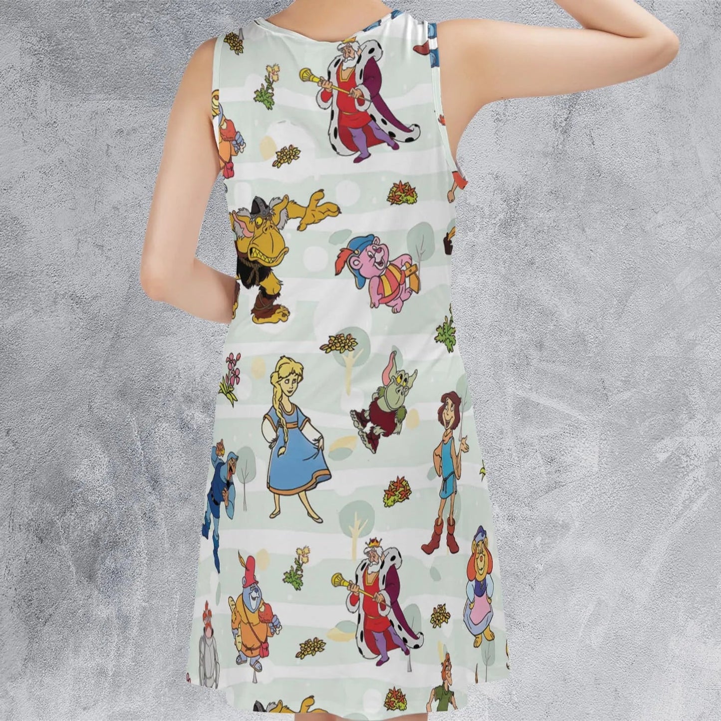 Casual Sleeveless Dress - VCX2AZRE