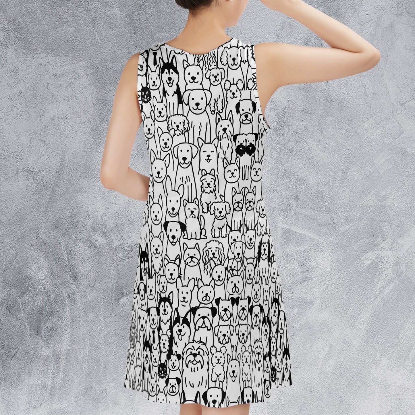 Casual Sleeveless Dress - TSA3LEWP
