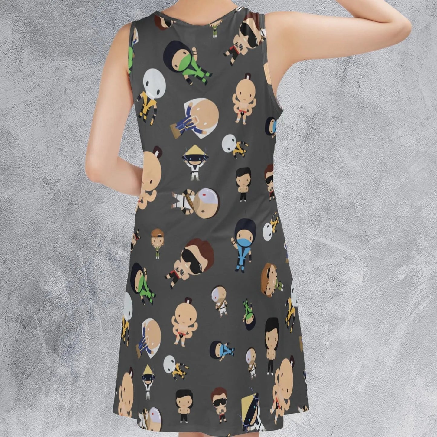 Casual Sleeveless Dress - 6UY5ZMFD