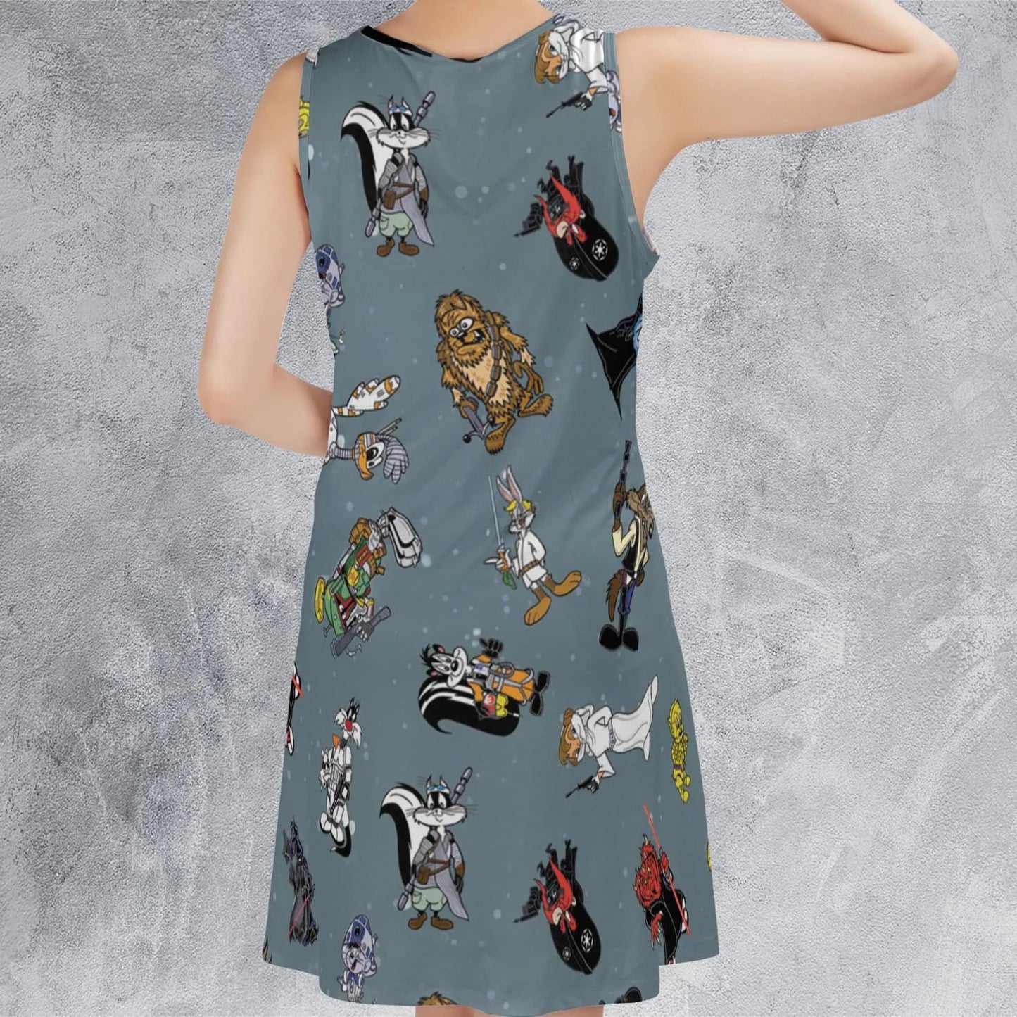 Casual Sleeveless Dress - EMTB8DYL