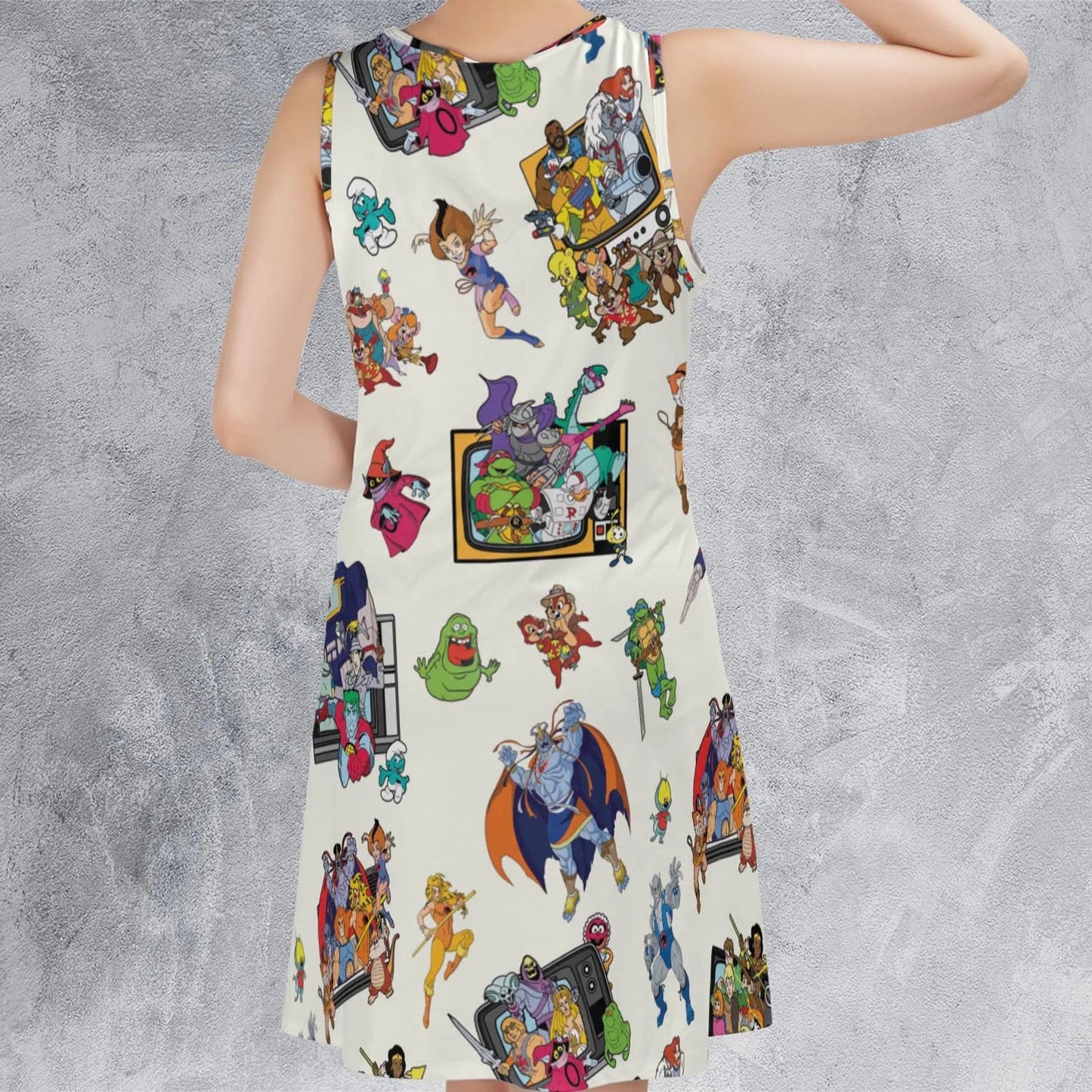Casual Sleeveless Dress - 66K95S3Y