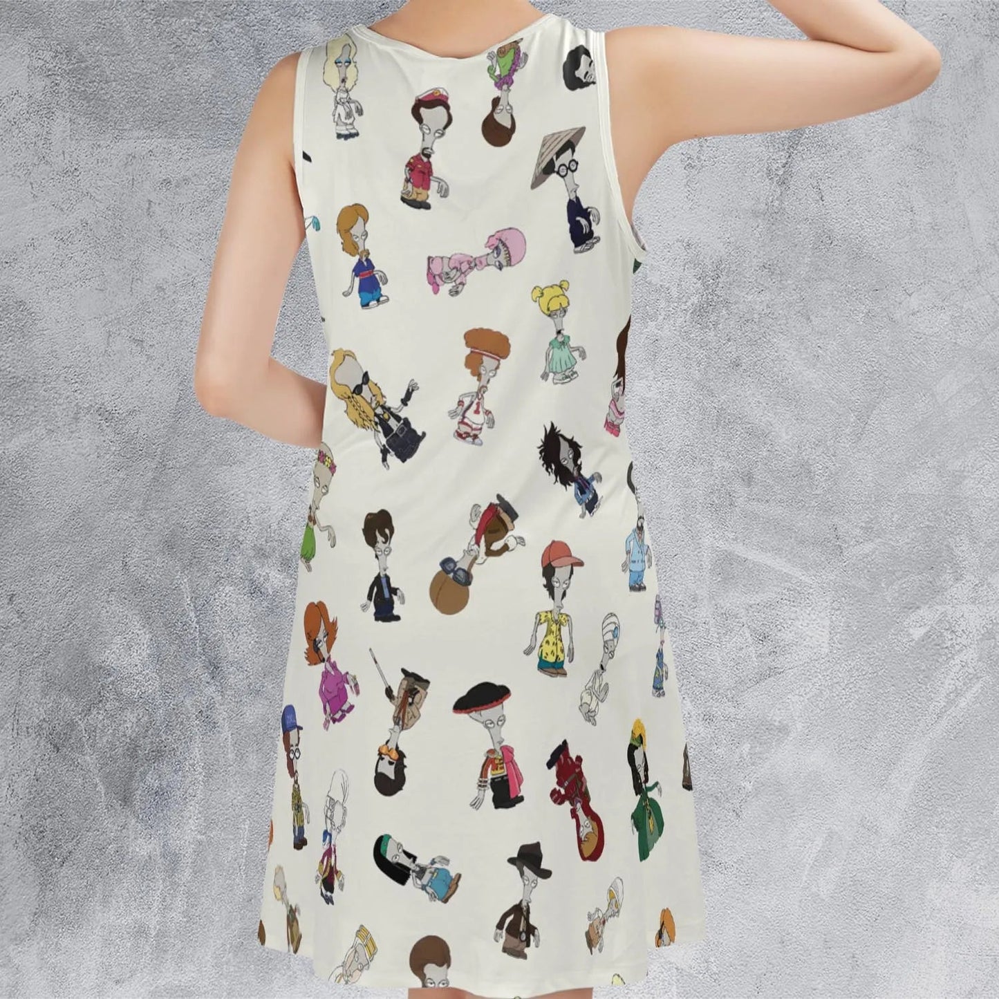 Casual Sleeveless Dress - YZ5JTSUE