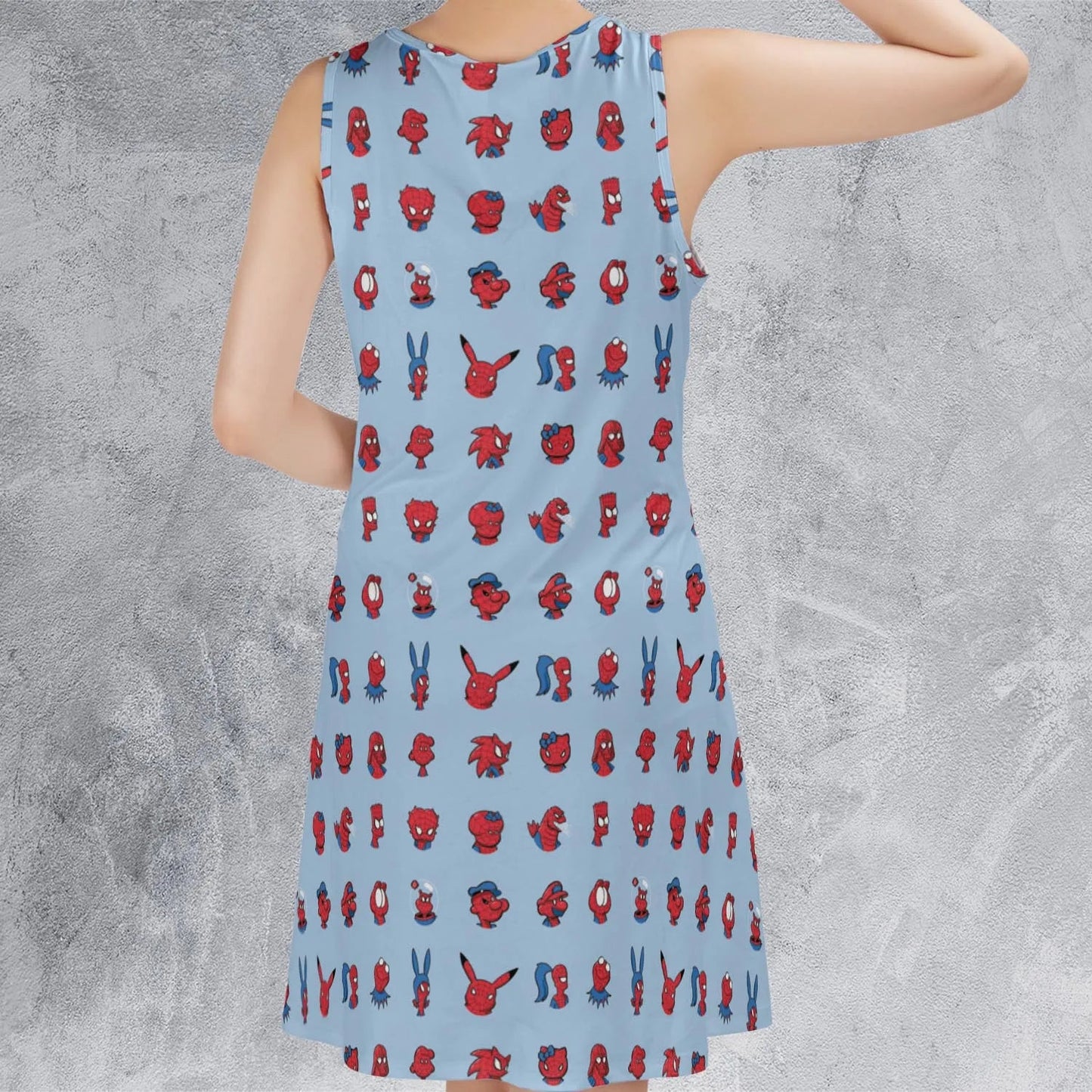 Casual Sleeveless Dress - F9CSRZES