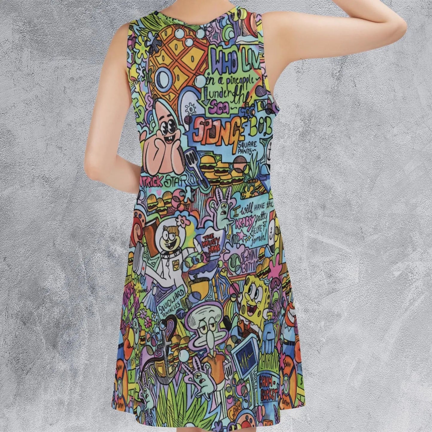 Casual Sleeveless Dress - 366Z5GWJ