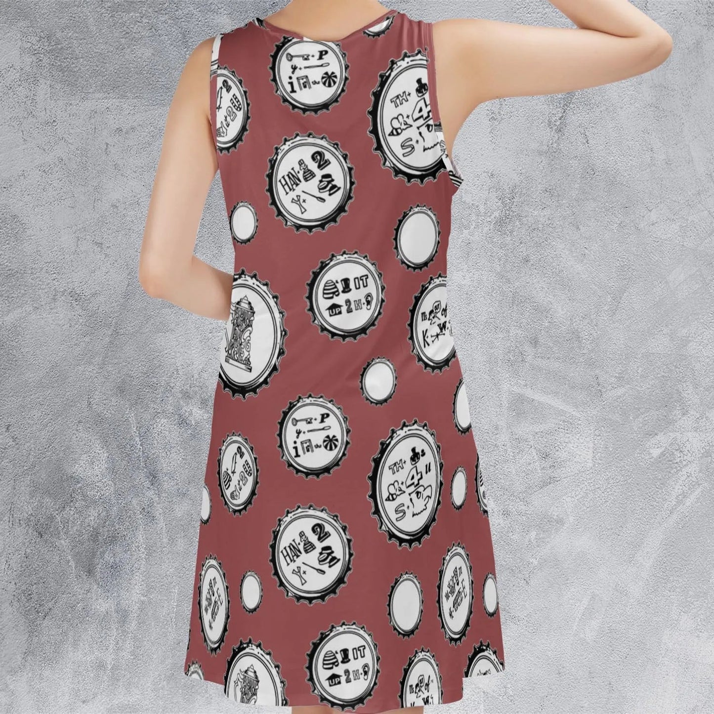 Casual Sleeveless Dress - P3X2XR64