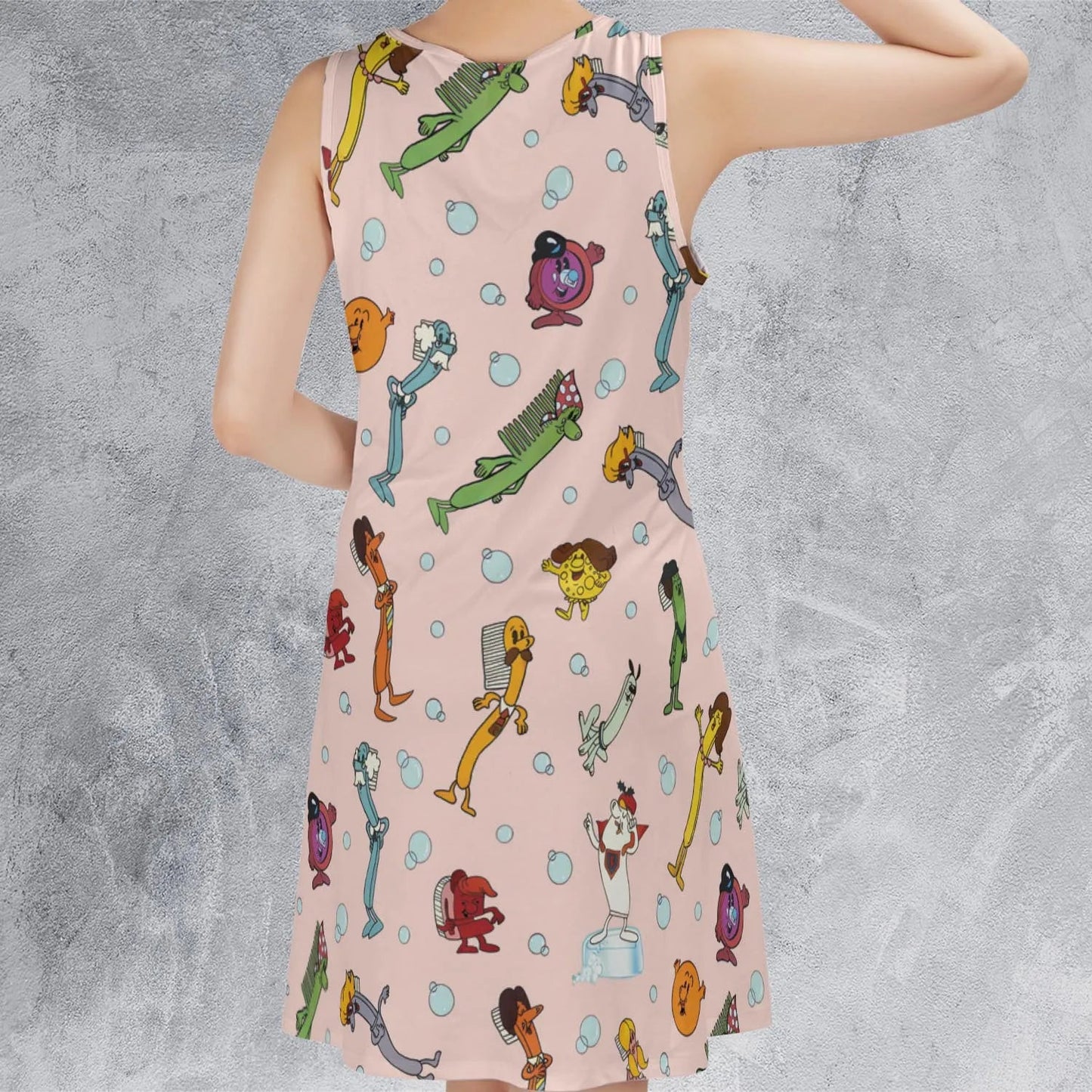 Casual Sleeveless Dress - VXD5V6UD