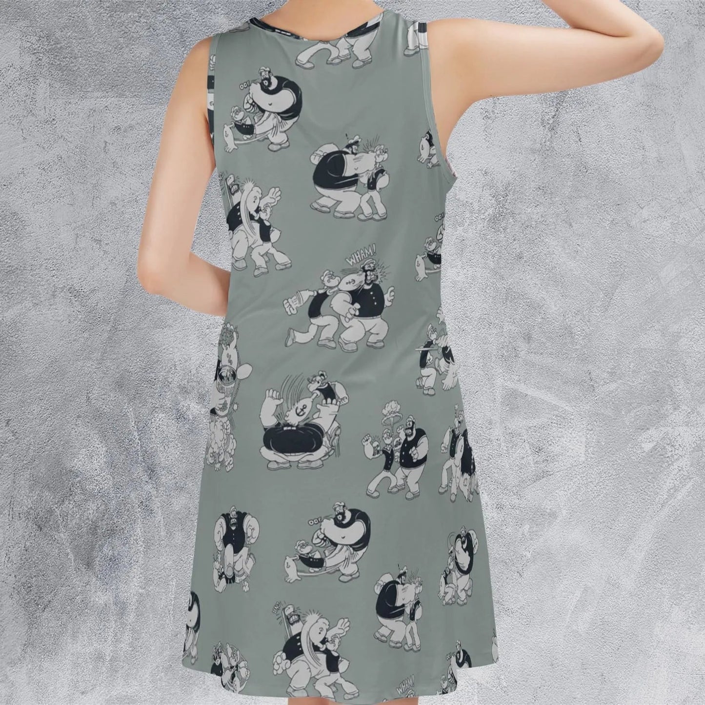 Casual Sleeveless Dress - VL6DZWH7