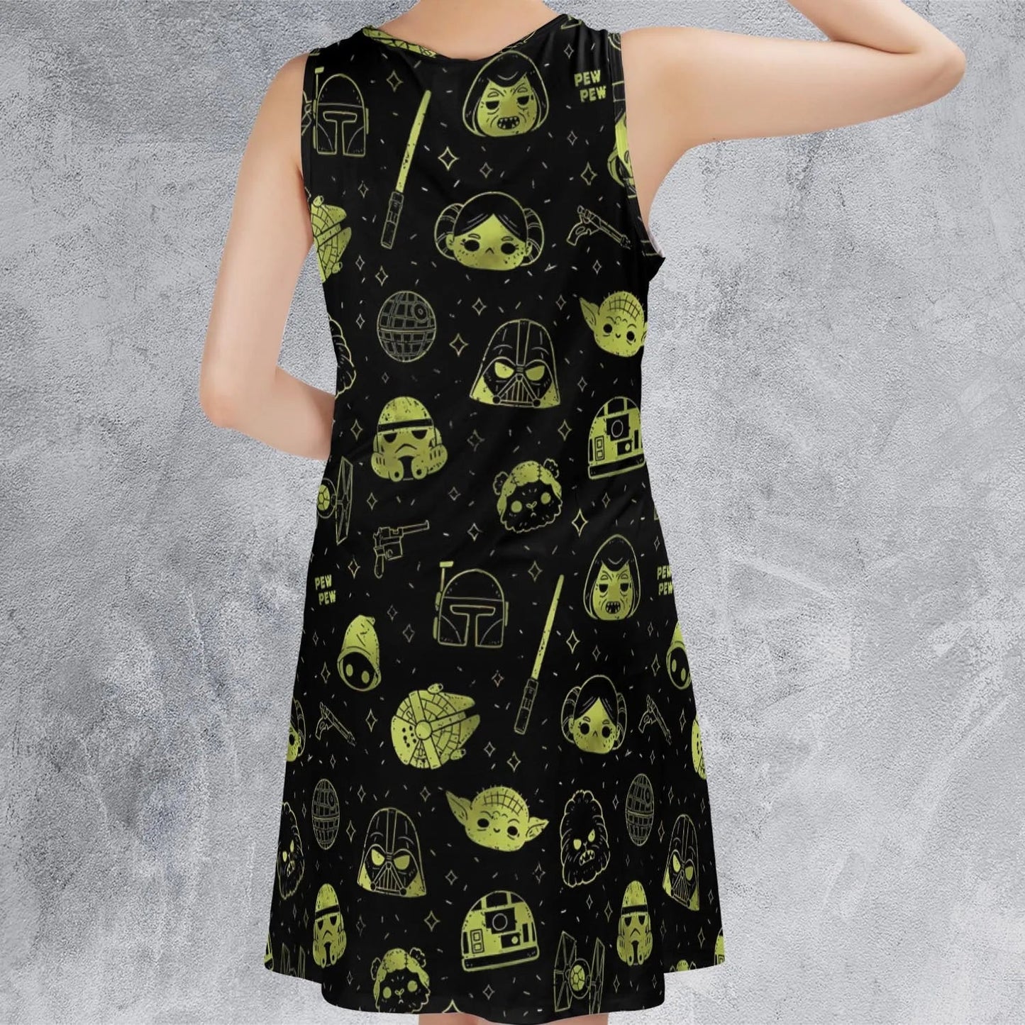 Casual Sleeveless Dress - 4JWCYN7E
