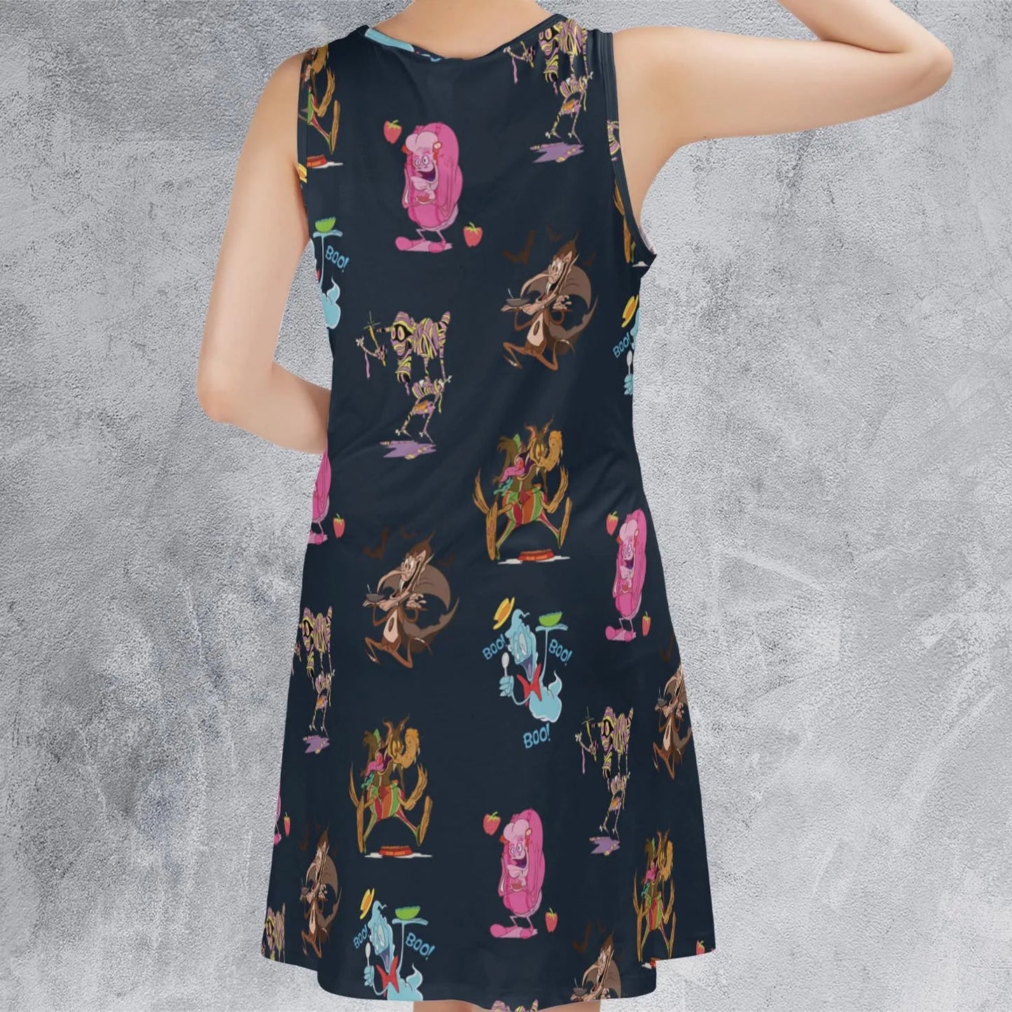 Casual Sleeveless Dress - S6JN22WS