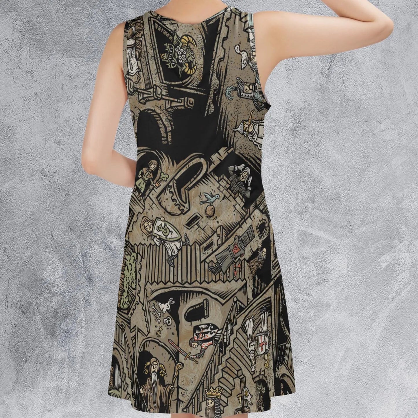 Casual Sleeveless Dress - UQ9ATZ4C