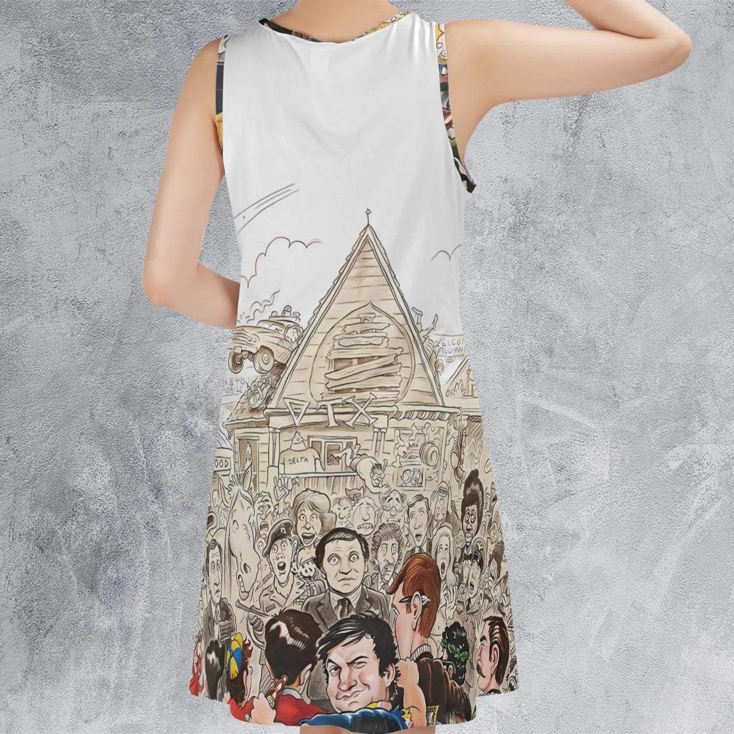 Casual Sleeveless Dress - 8BWDYBJF