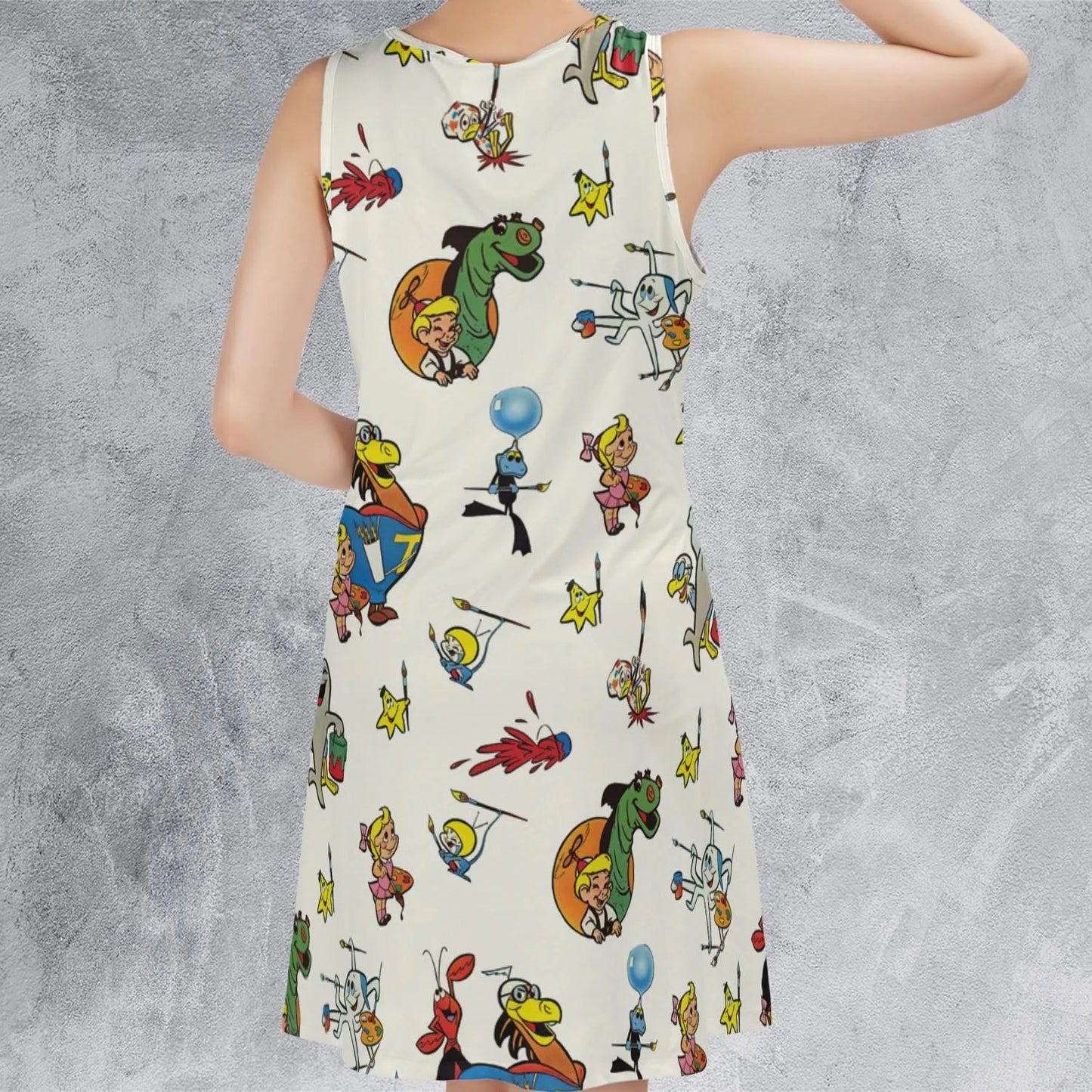 Casual Sleeveless Dress - LAW86Y45