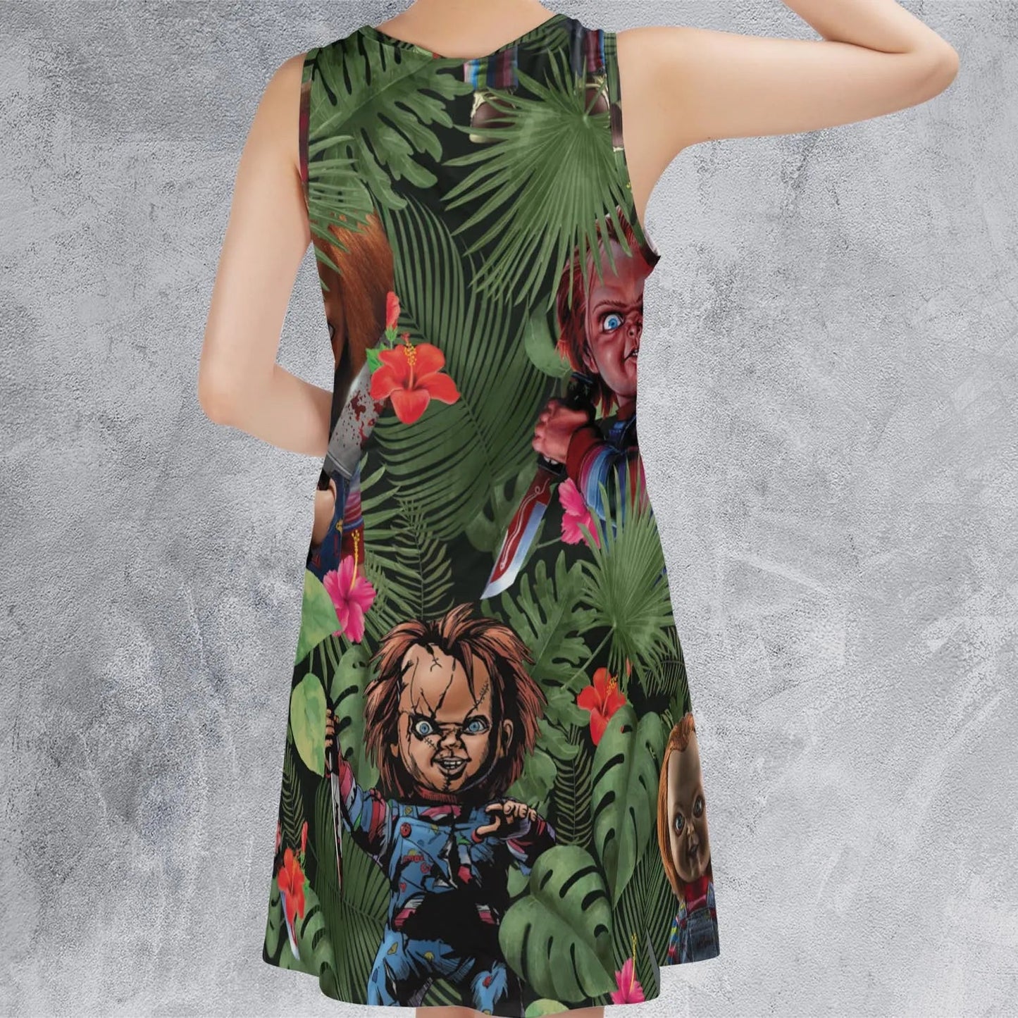 Casual Sleeveless Dress - 25VGCRX6