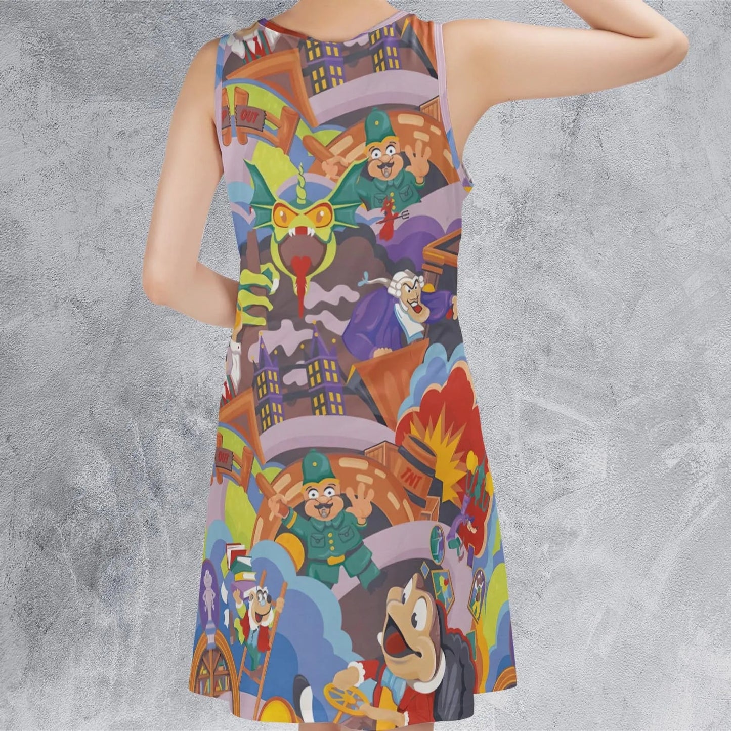 Casual Sleeveless Dress - S6DAR6TB