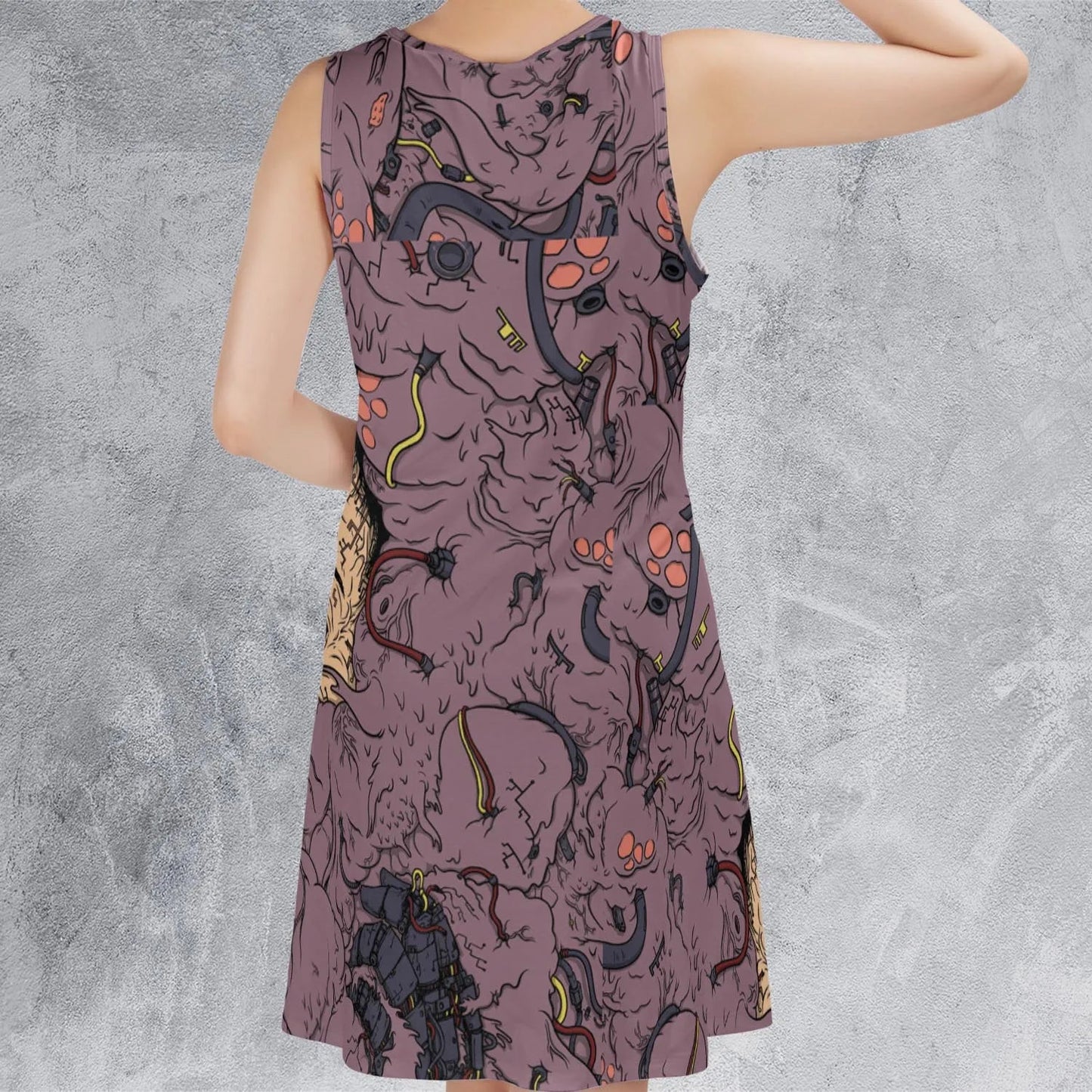 Casual Sleeveless Dress - RT2NC2PB