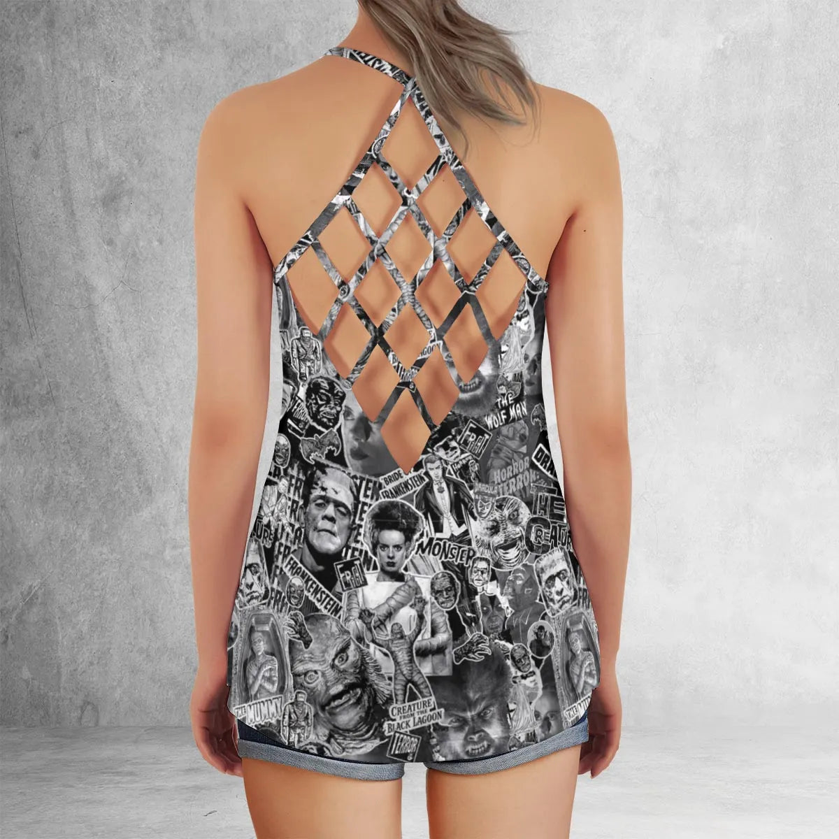 Lattice Back Tank Top - 6QKLNCJZ