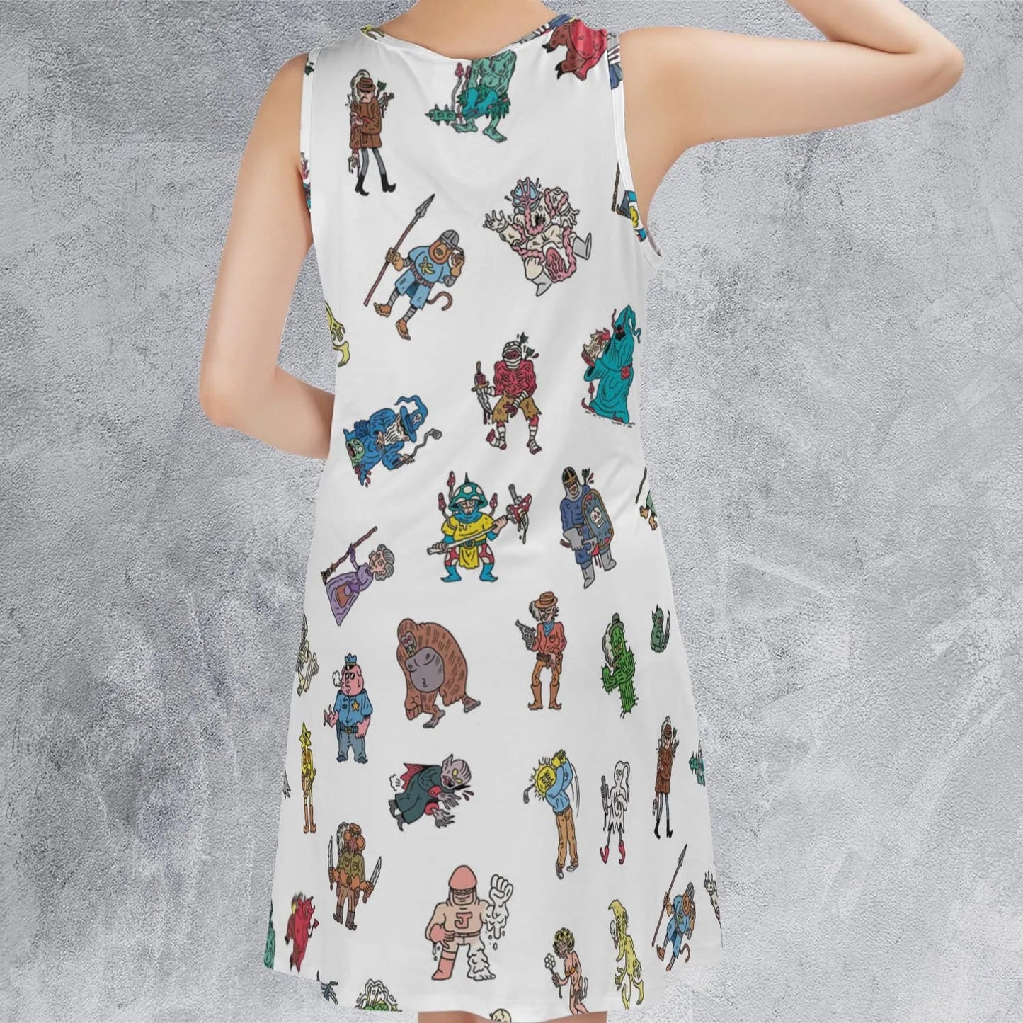 Casual Sleeveless Dress - RMSPY731