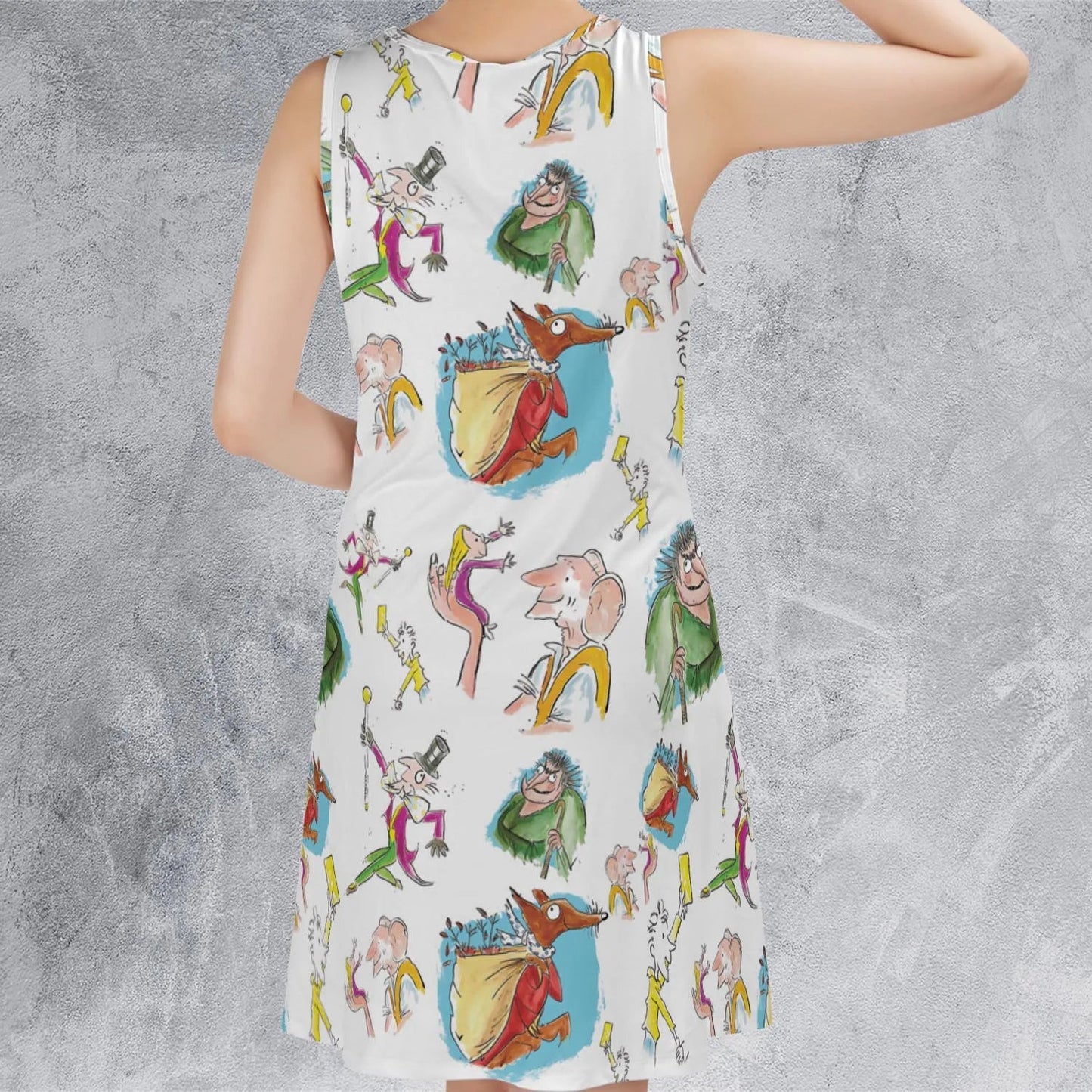 Casual Sleeveless Dress - JUFT2ZKW