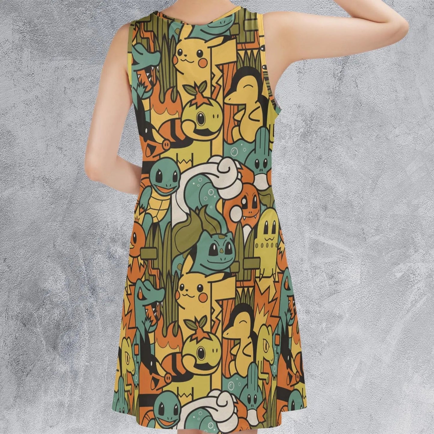 Casual Sleeveless Dress - AJS2EVCM