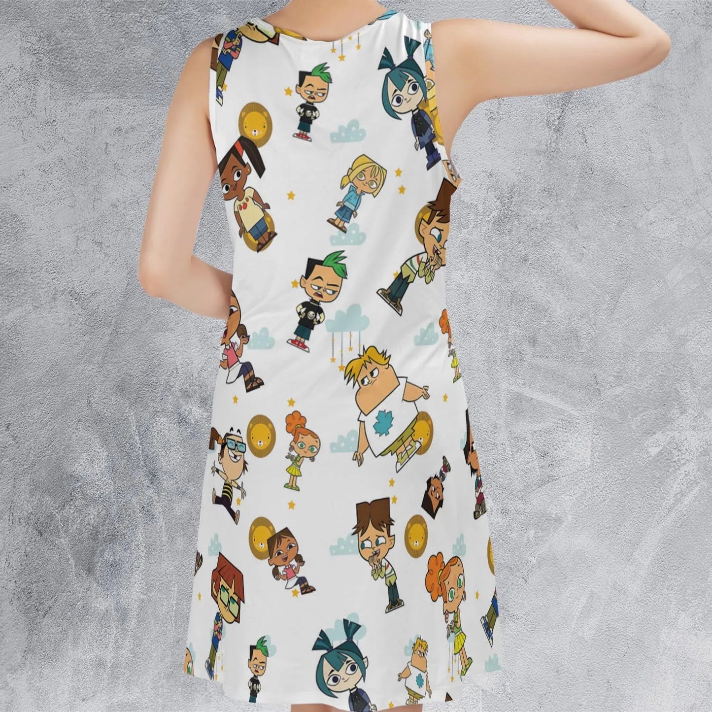 Casual Sleeveless Dress - 8K3EZPLG