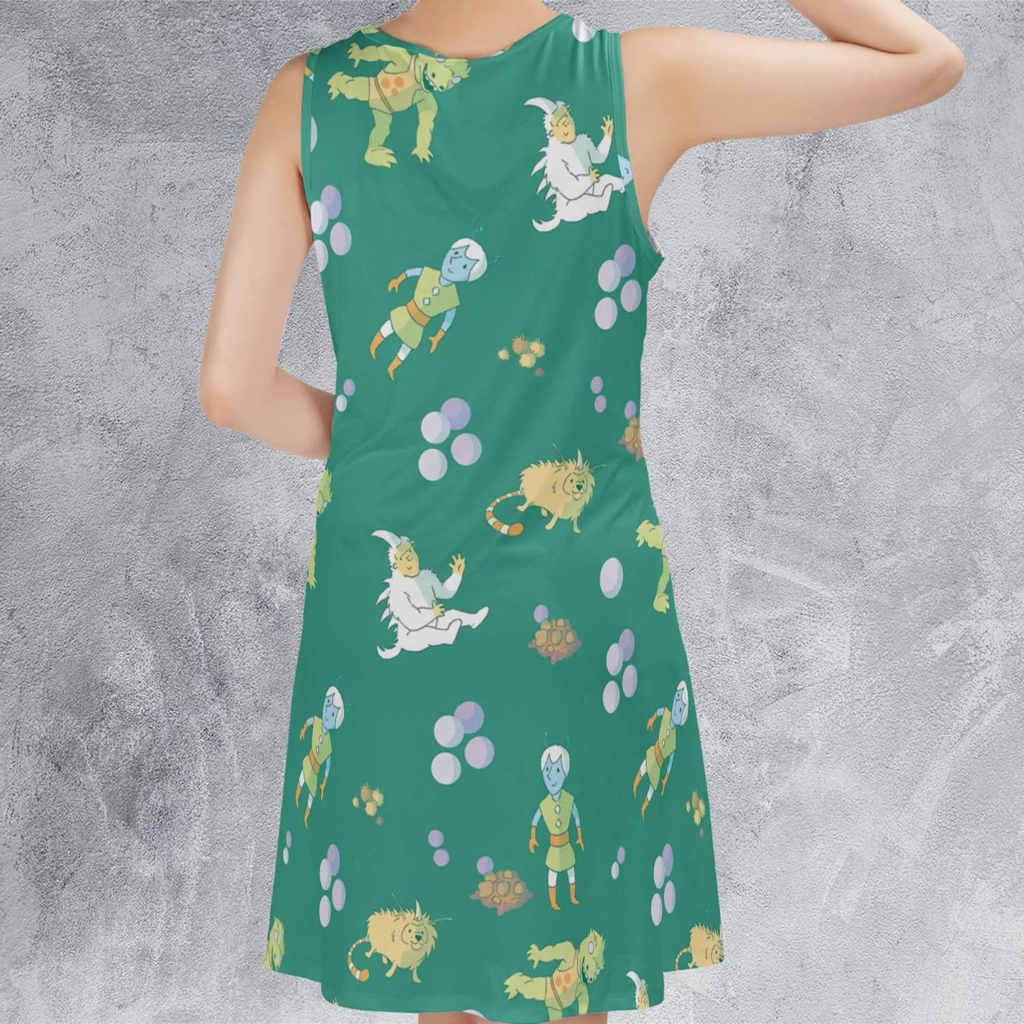 Casual Sleeveless Dress - RAXEUDC8