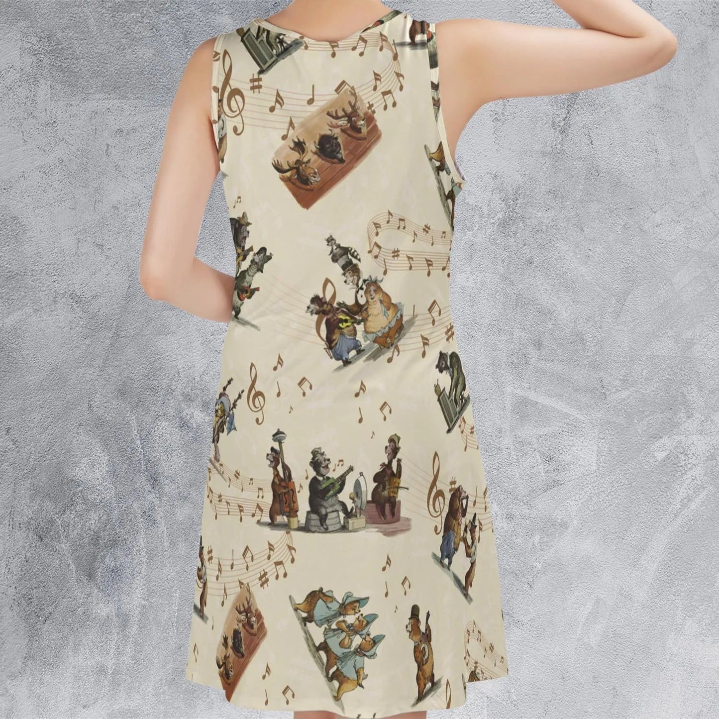 Casual Sleeveless Dress - P3SDG2W7