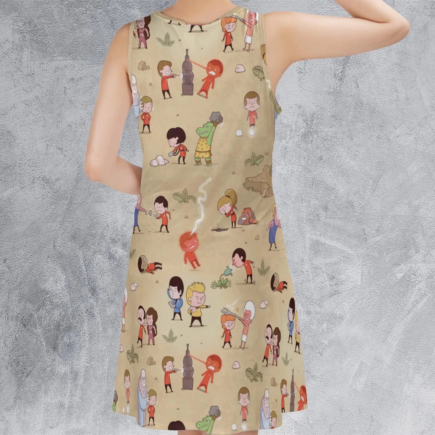 Casual Sleeveless Dress - Q6X1XXQH