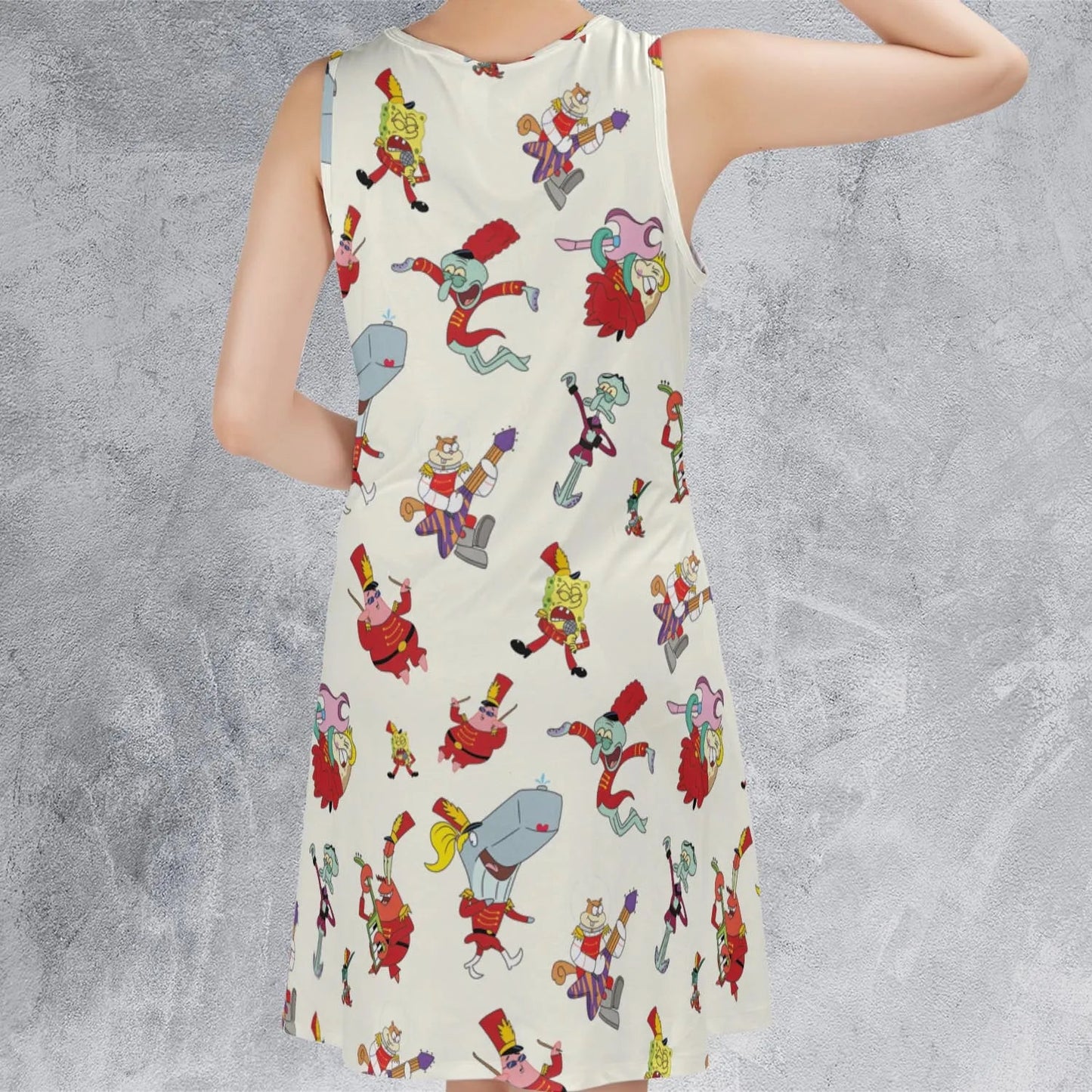 Casual Sleeveless Dress - HZ1SU6NZ