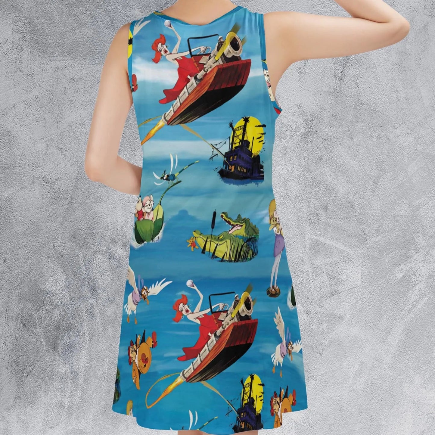 Casual Sleeveless Dress - 7SLJC8GE
