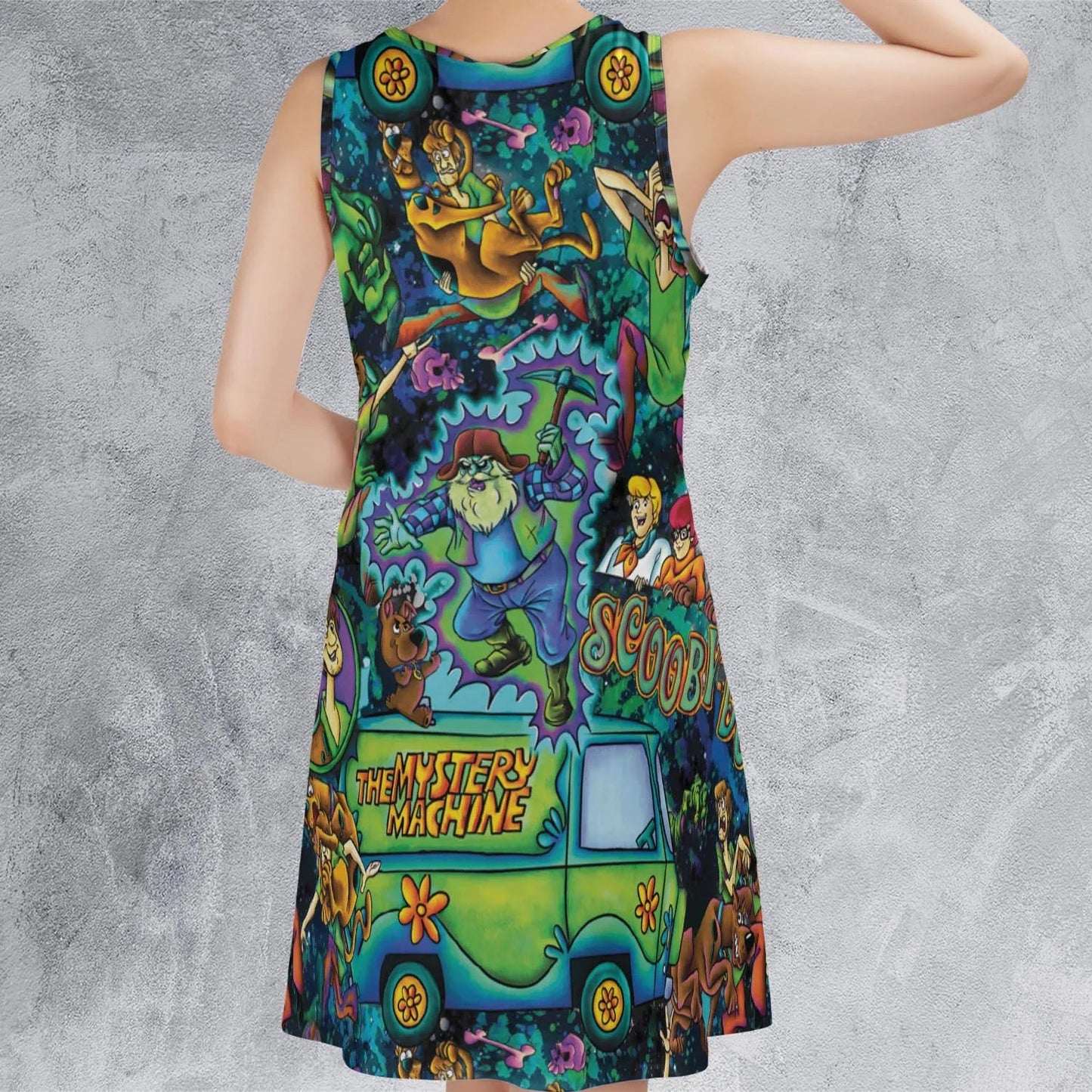 Casual Sleeveless Dress - 17U3QWVT