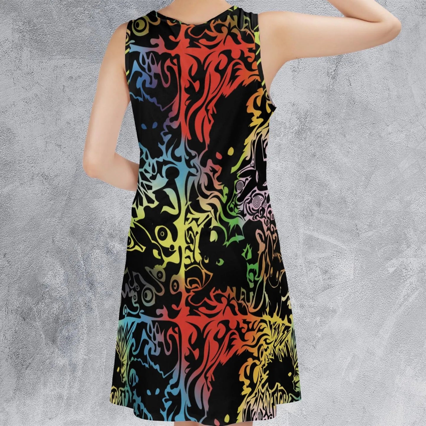 Casual Sleeveless Dress - H4PW6GUM