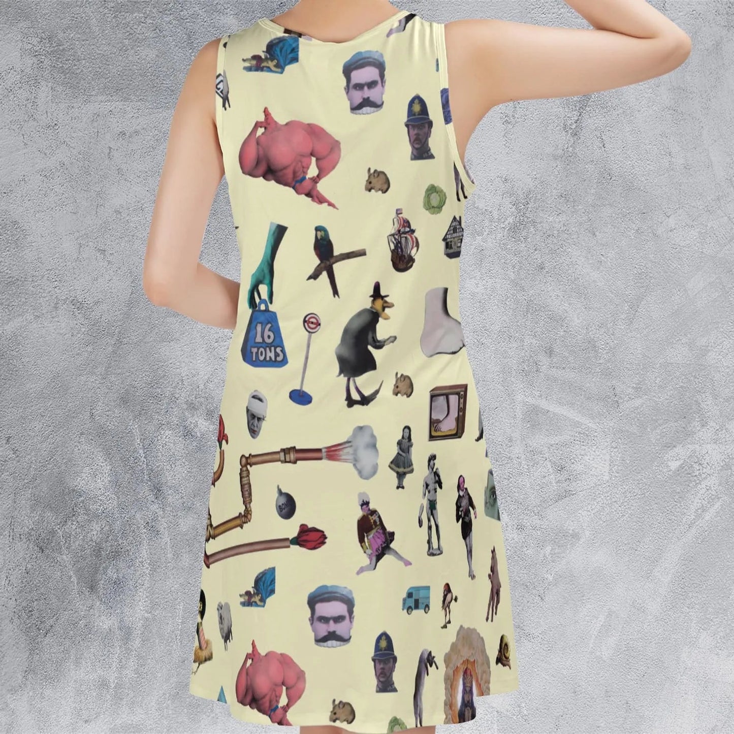 Casual Sleeveless Dress - PMH8BFKU