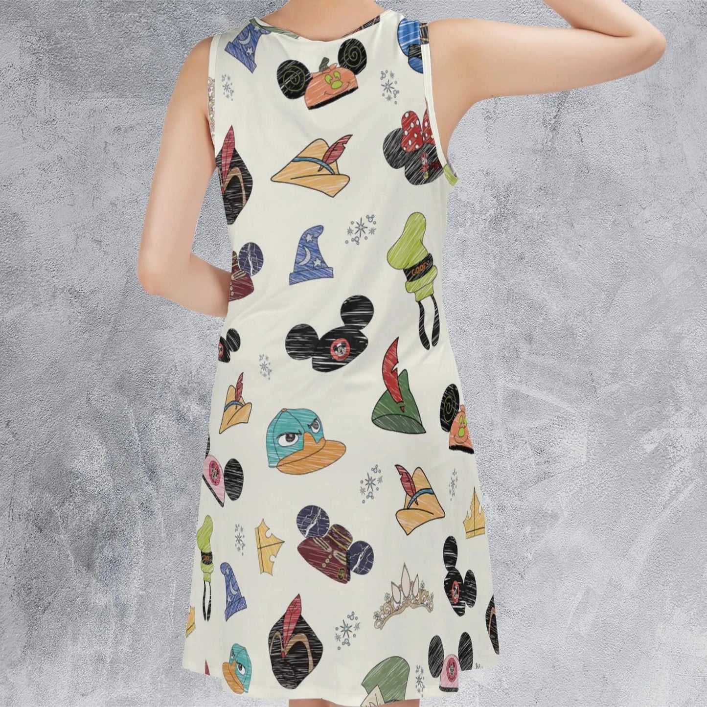 Casual Sleeveless Dress - H2AR5XAM