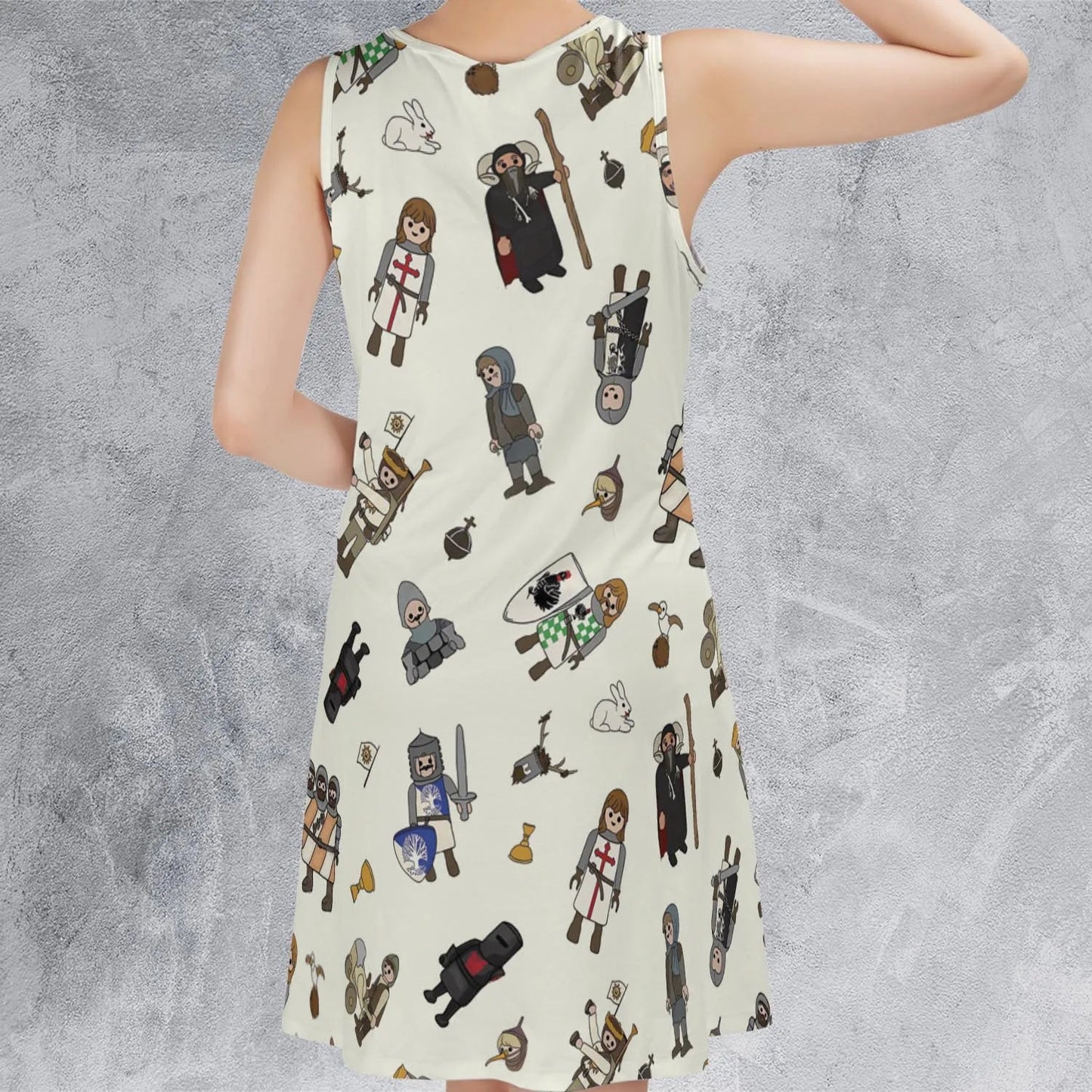 Casual Sleeveless Dress - LU83RFYV
