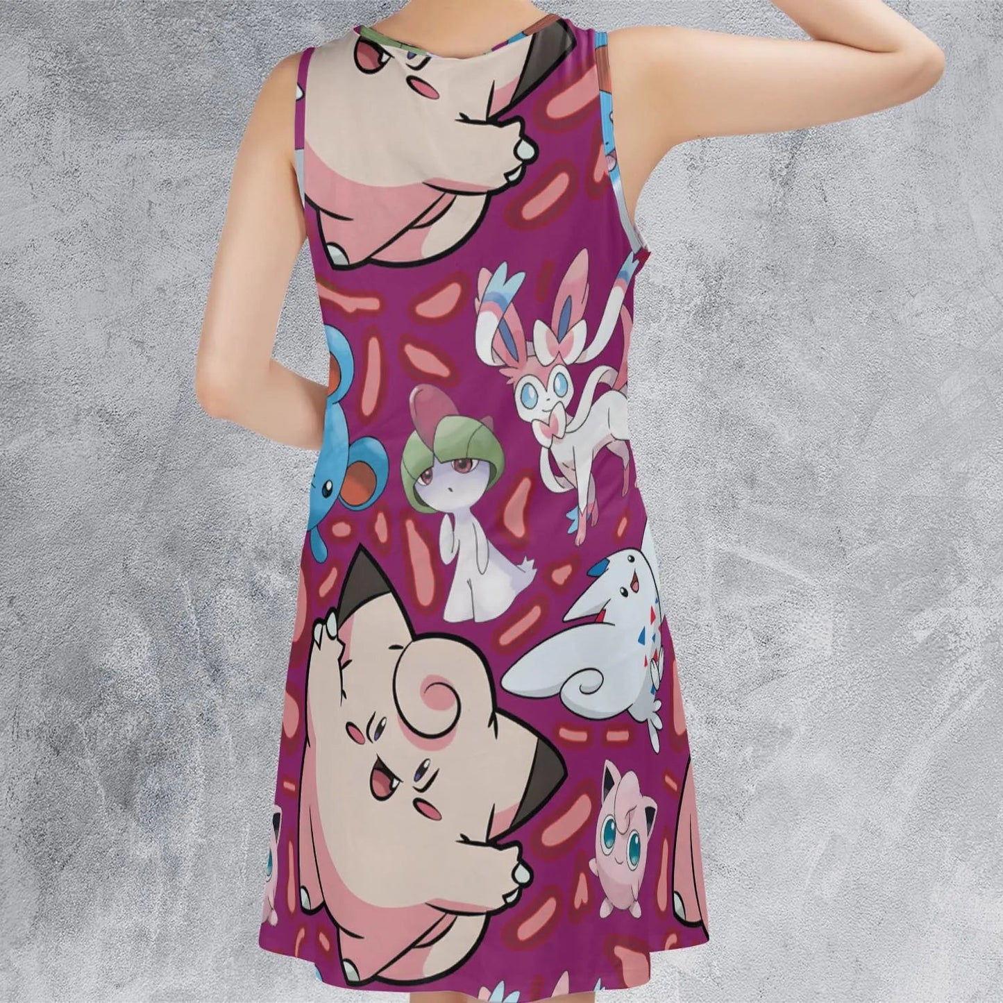 Casual Sleeveless Dress - AG7JKEGW