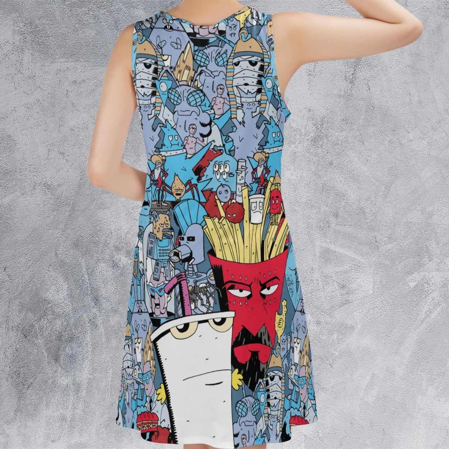 Casual Sleeveless Dress - U7N7K9F3
