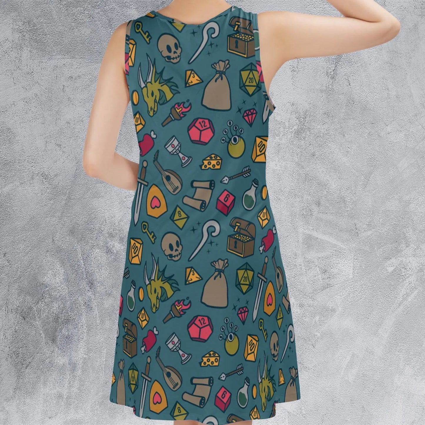 Casual Sleeveless Dress - CEVB7LJK