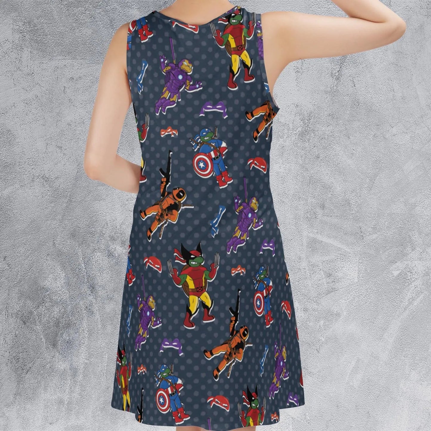 Casual Sleeveless Dress - A7APL4RQ