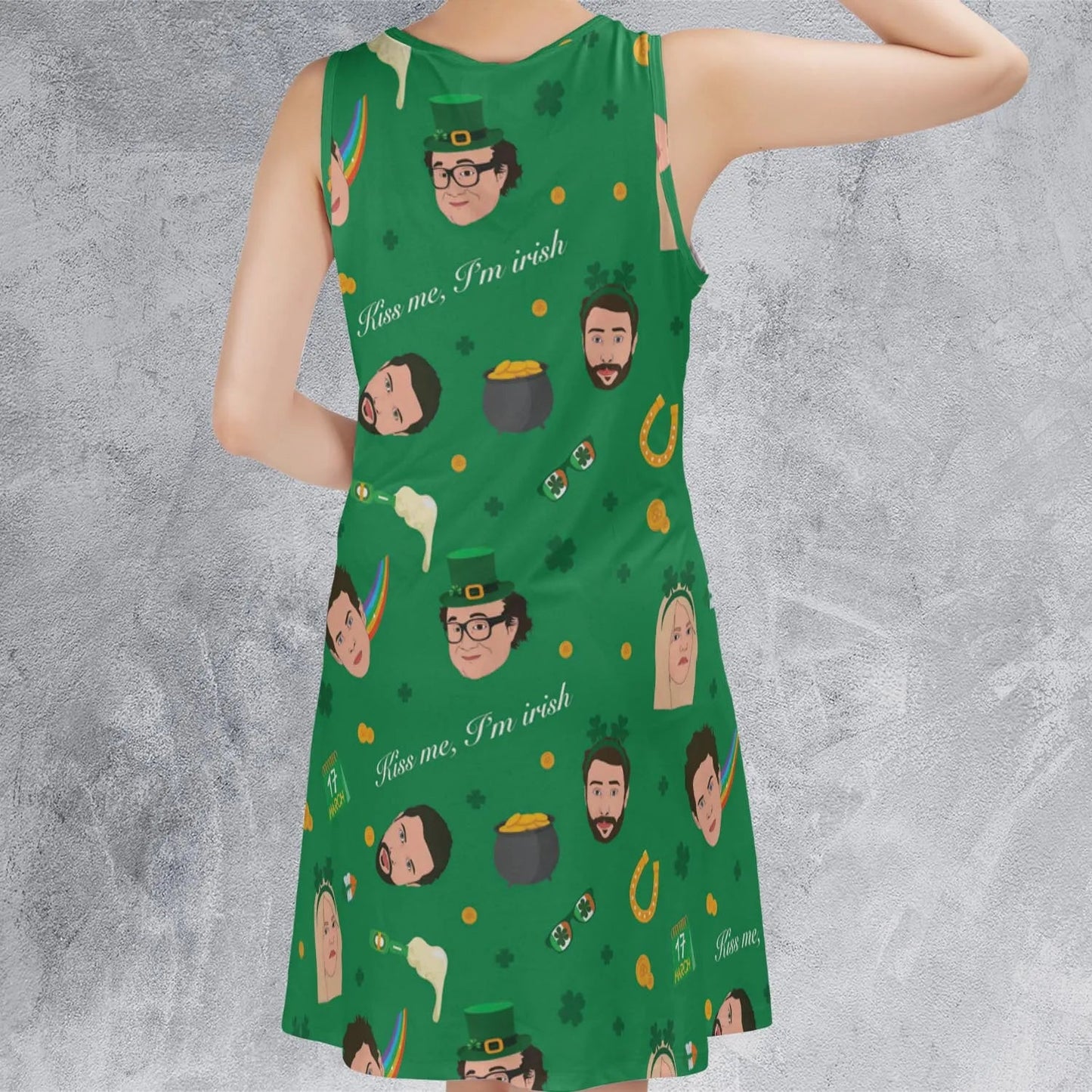 Casual Sleeveless Dress - VWCUPNW5