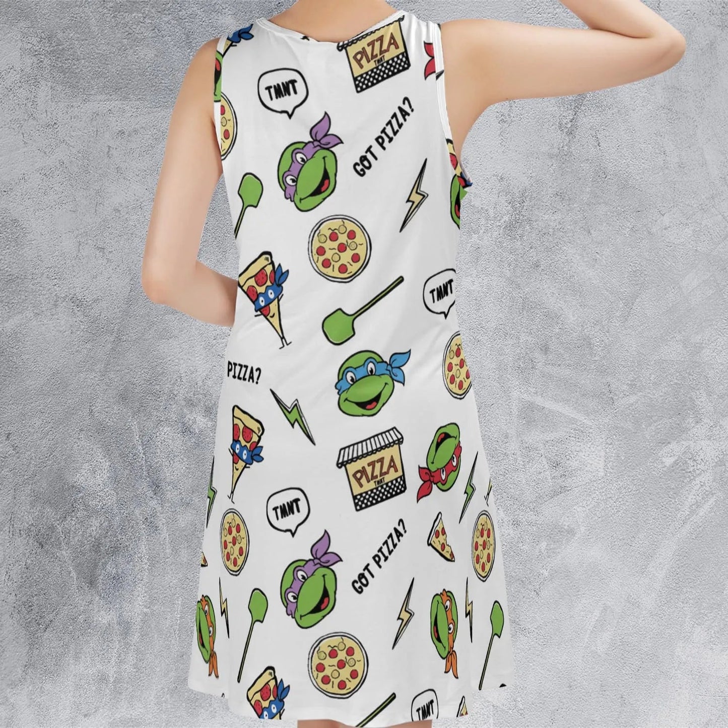 Casual Sleeveless Dress - HV9X96BE