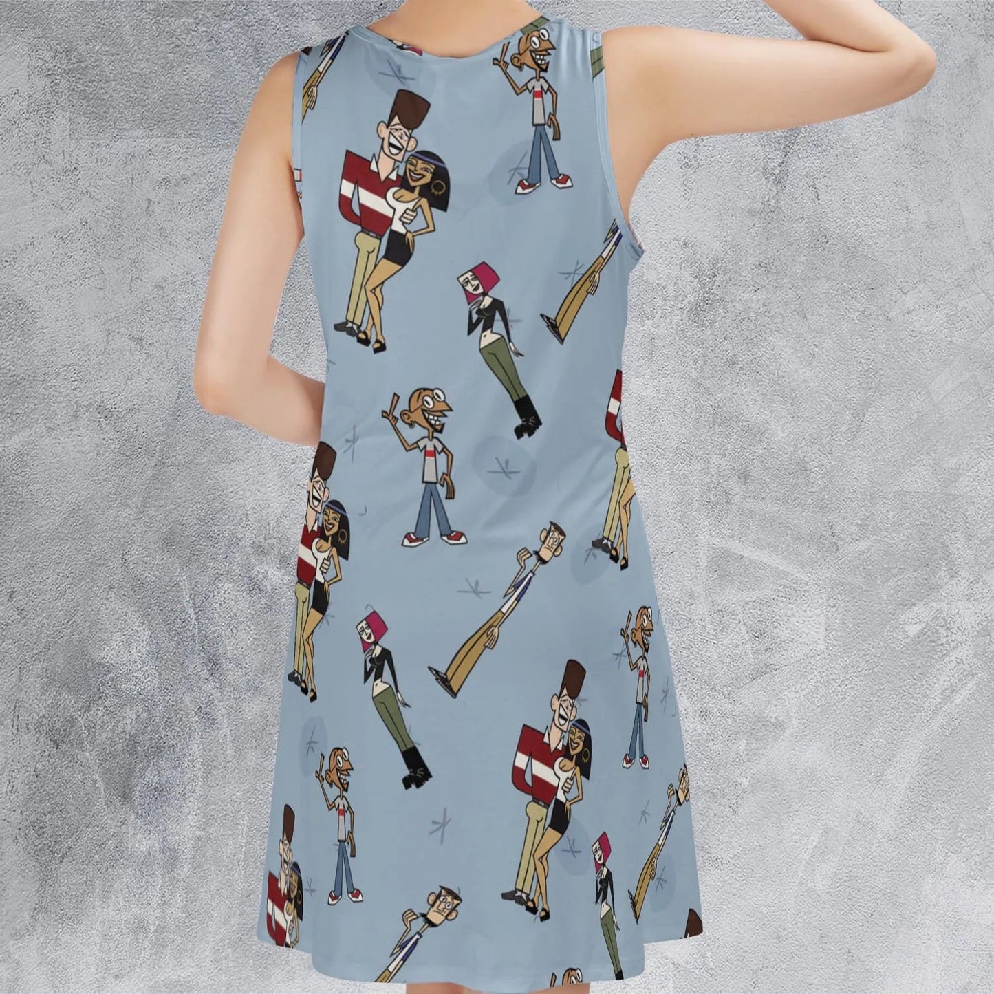 Casual Sleeveless Dress - PZ9KU4UA