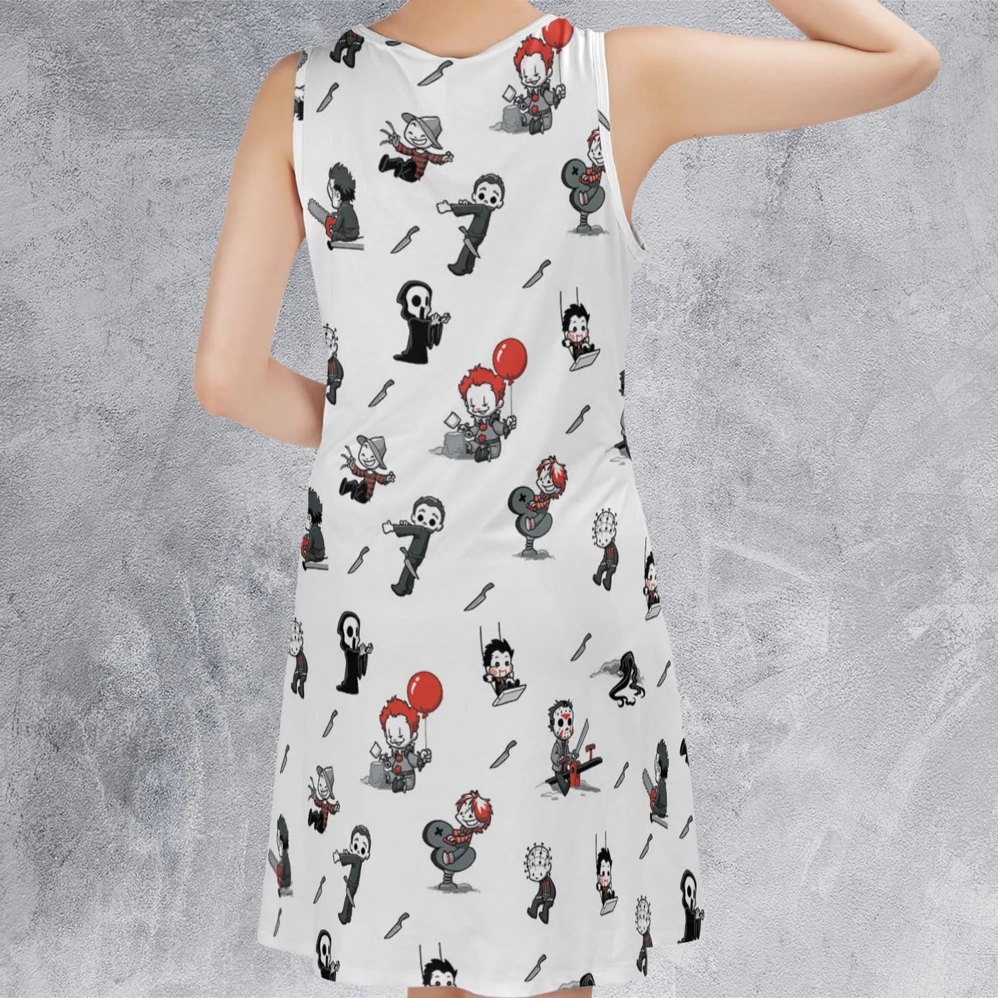 Casual Sleeveless Dress - ZQEUQ5DX