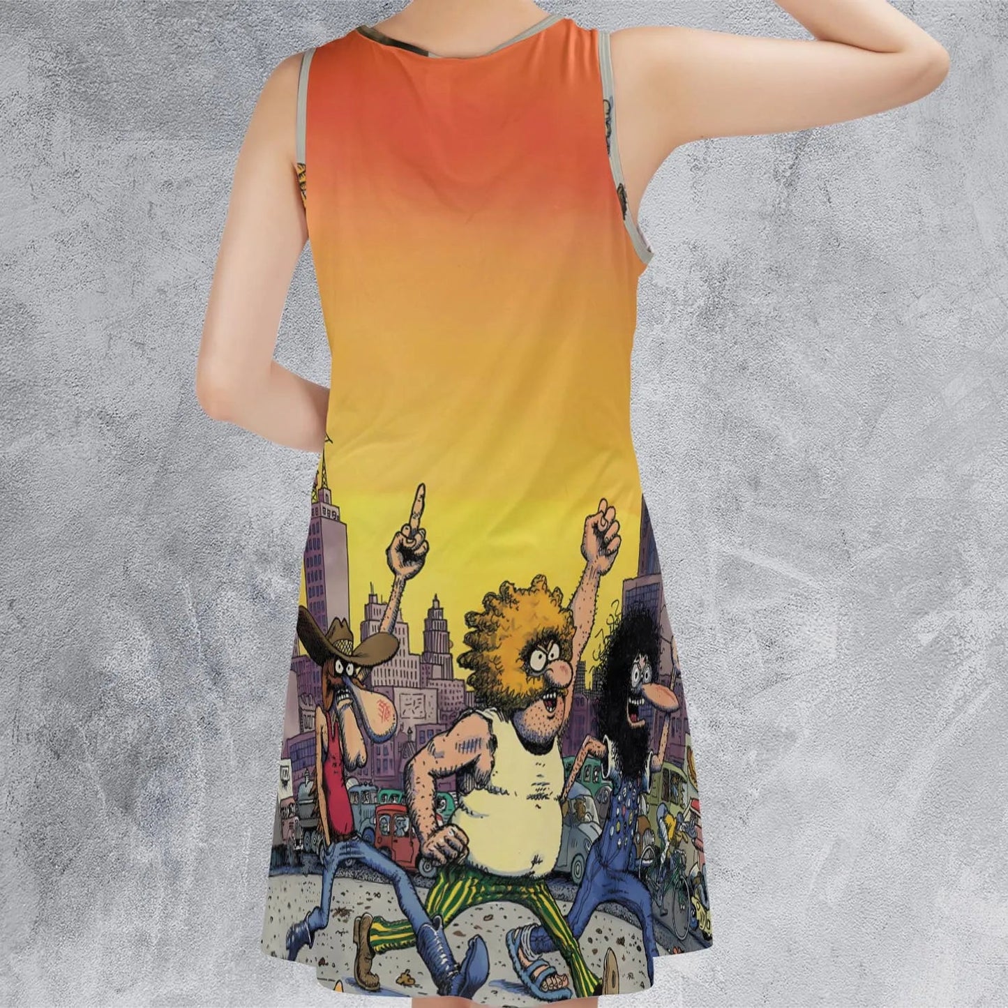 Casual Sleeveless Dress - 5T2SGFHJ